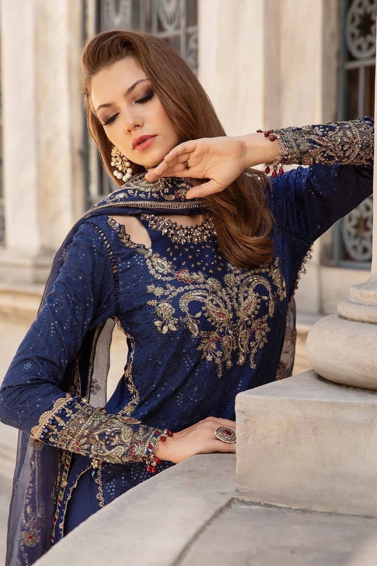 Maria B | Sateen Formals 24 | CST-804 - Aqsa Fabrics