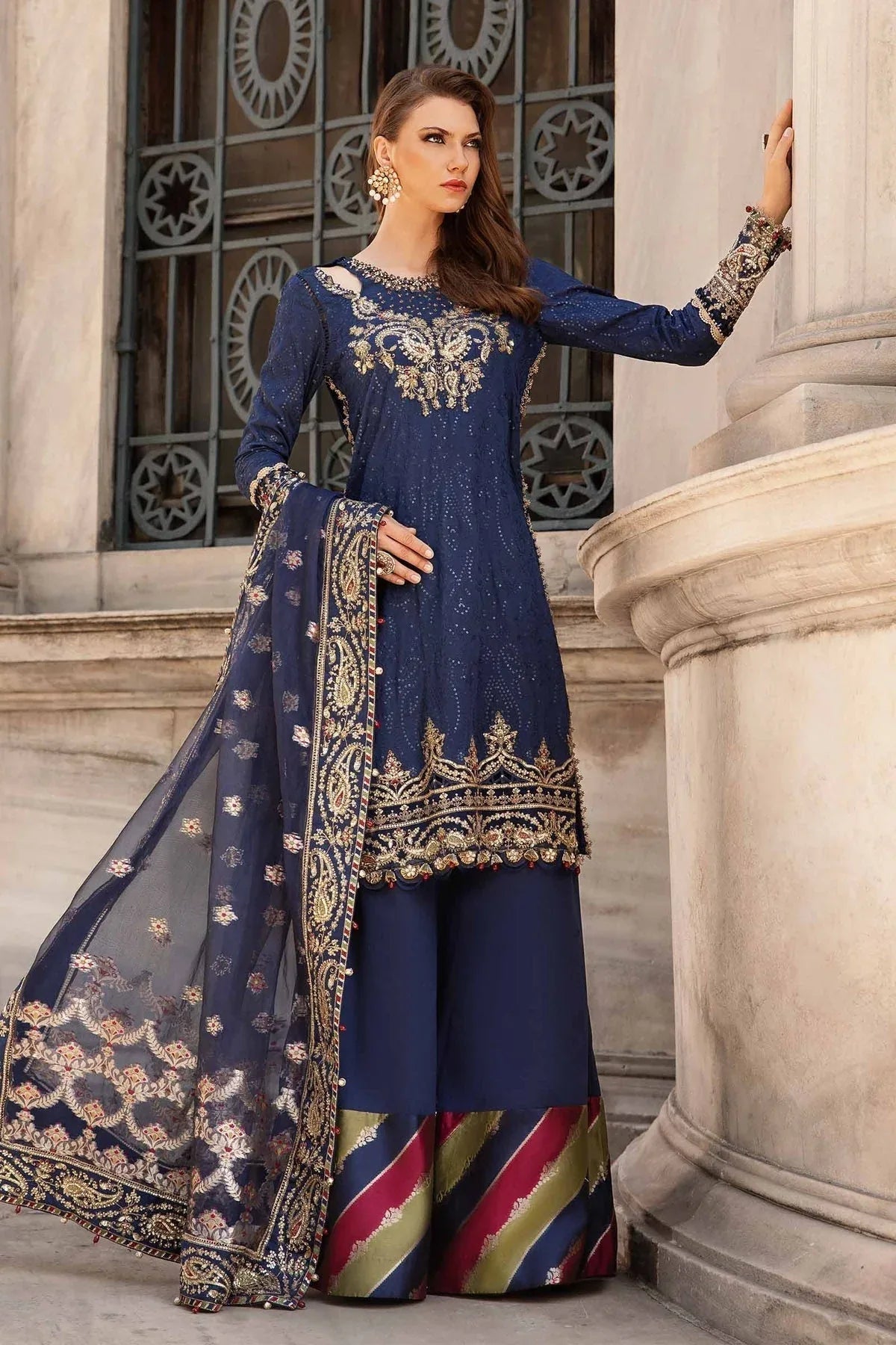 Maria B | Sateen Formals 24 | CST-804 - Aqsa Fabrics