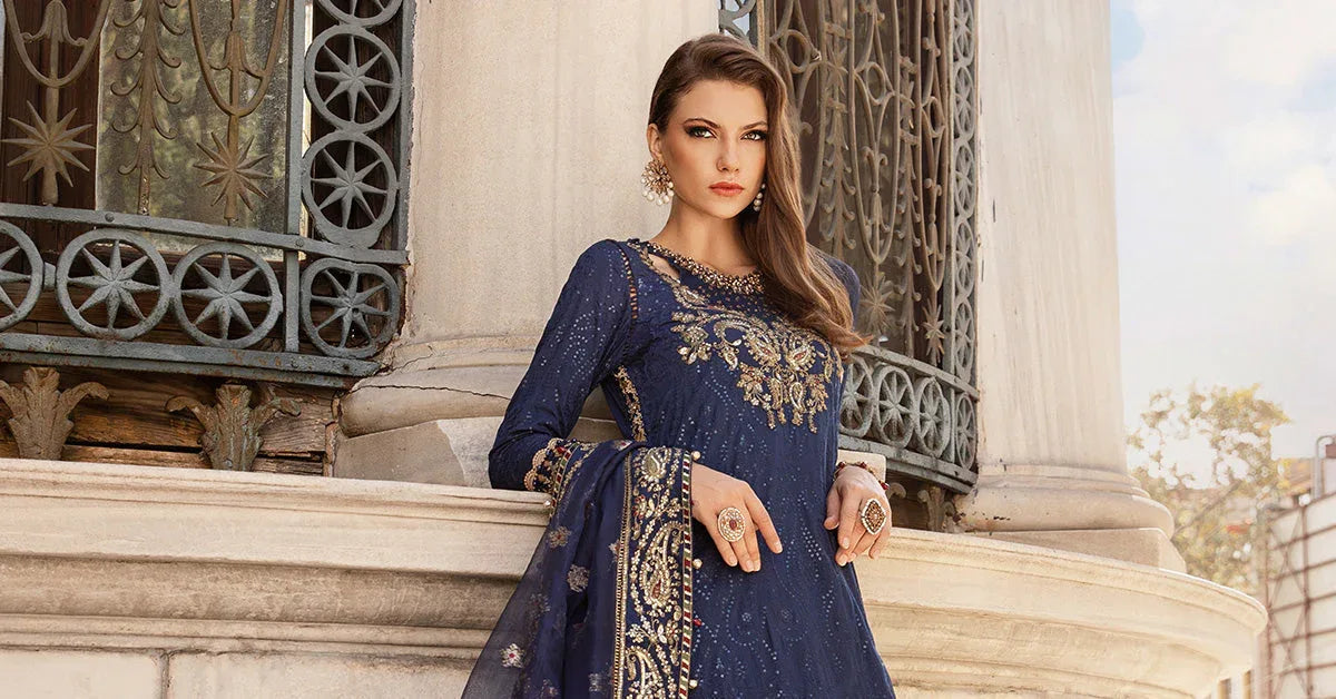 Maria B | Sateen Formals 24 | CST-804 - Aqsa Fabrics