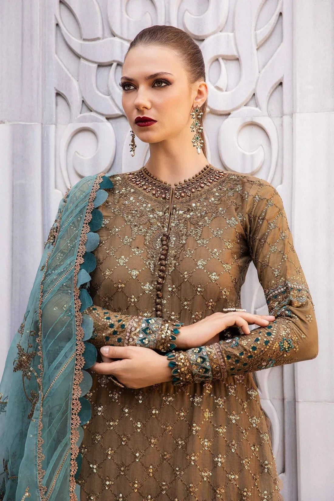 Maria B | Sateen Formals 24 | CST-808 - Aqsa Fabrics