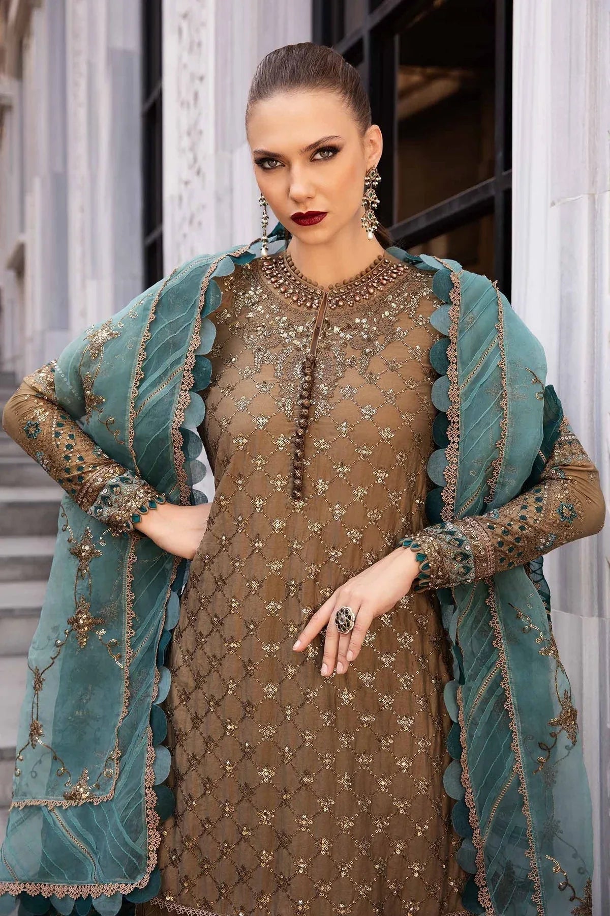 Maria B | Sateen Formals 24 | CST-808 - Aqsa Fabrics