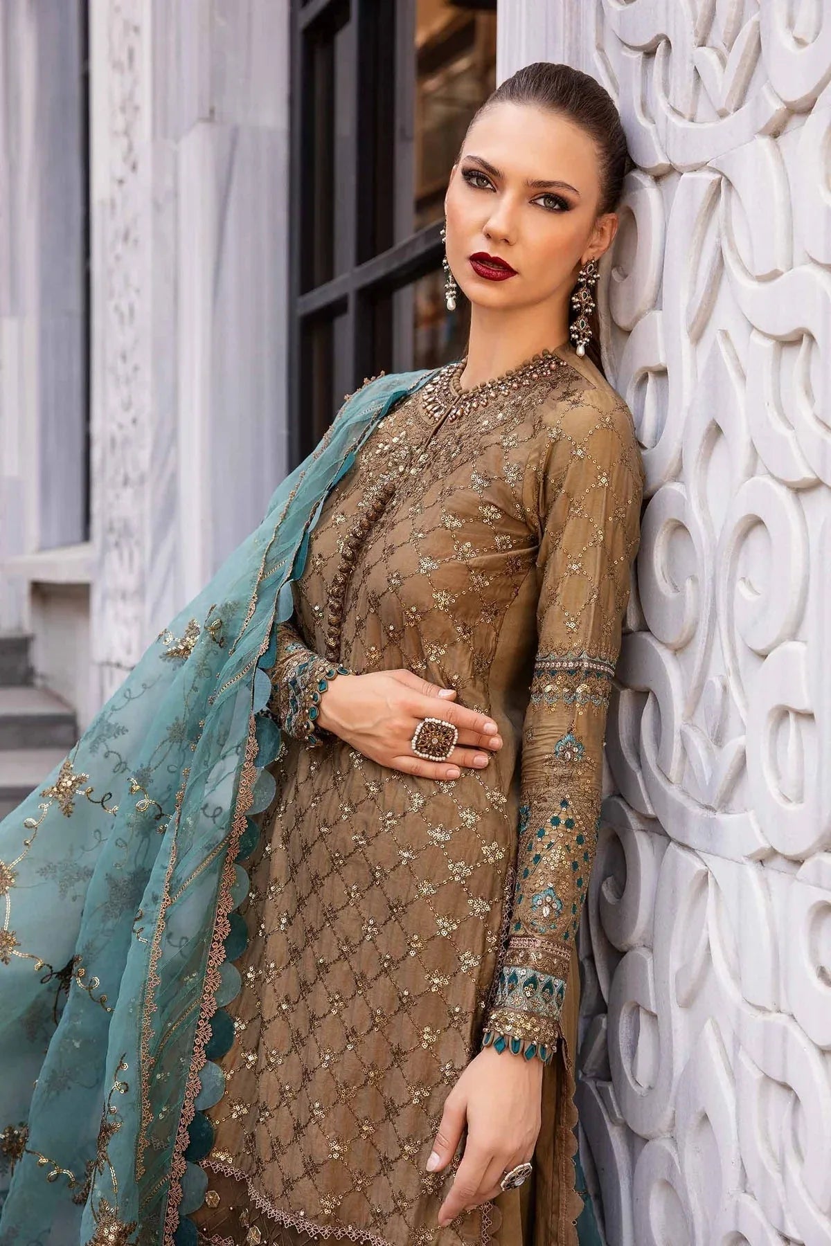 Maria B | Sateen Formals 24 | CST-808 - Aqsa Fabrics