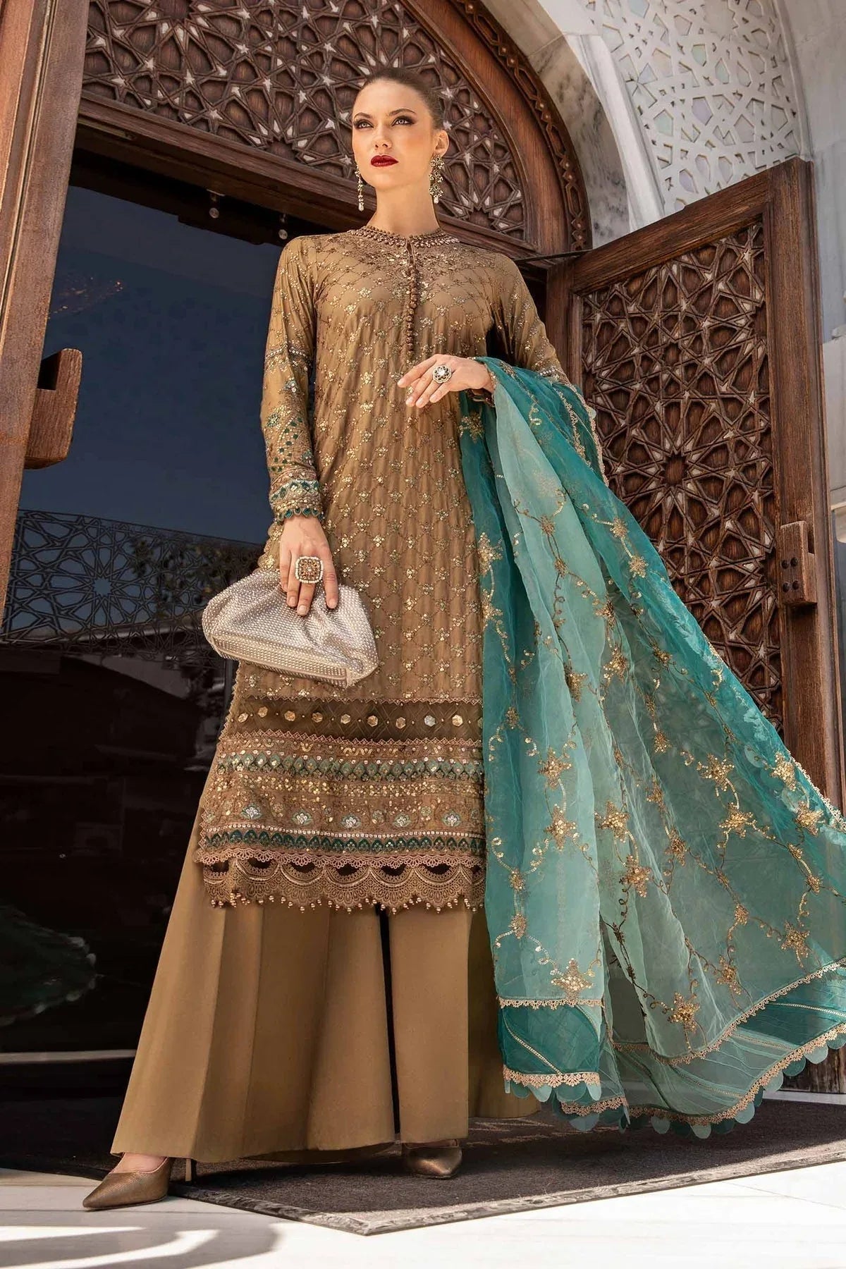 Maria B | Sateen Formals 24 | CST-808 - Aqsa Fabrics