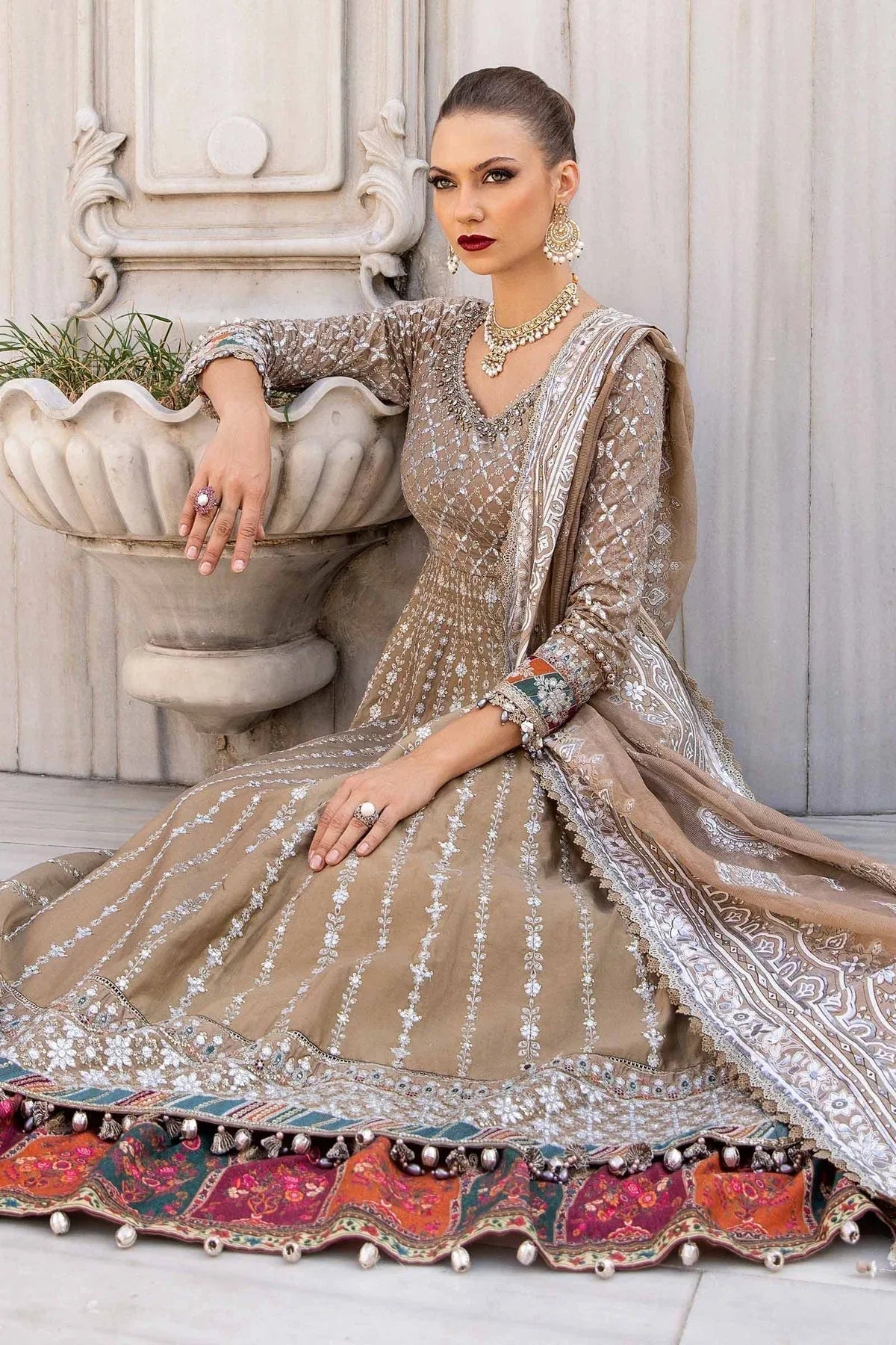 Maria B | Sateen Formals 24 | CST-810 - Aqsa Fabrics