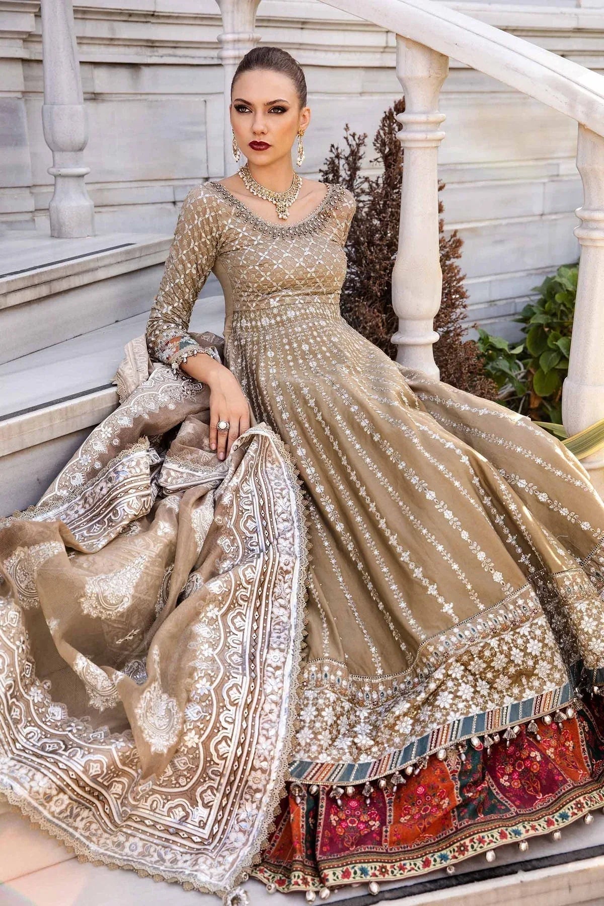 Maria B | Sateen Formals 24 | CST-810 - Aqsa Fabrics