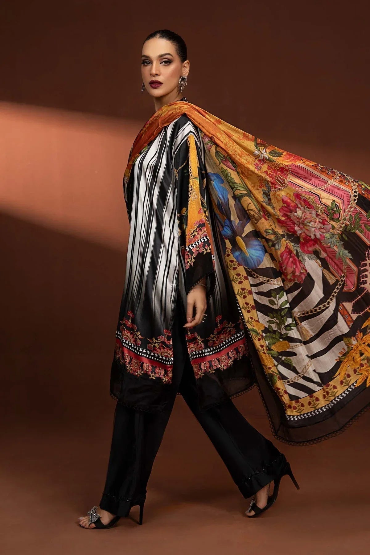 Maria B | Silk Collection 24 | MPS-PF24-01 - Aqsa Fabrics