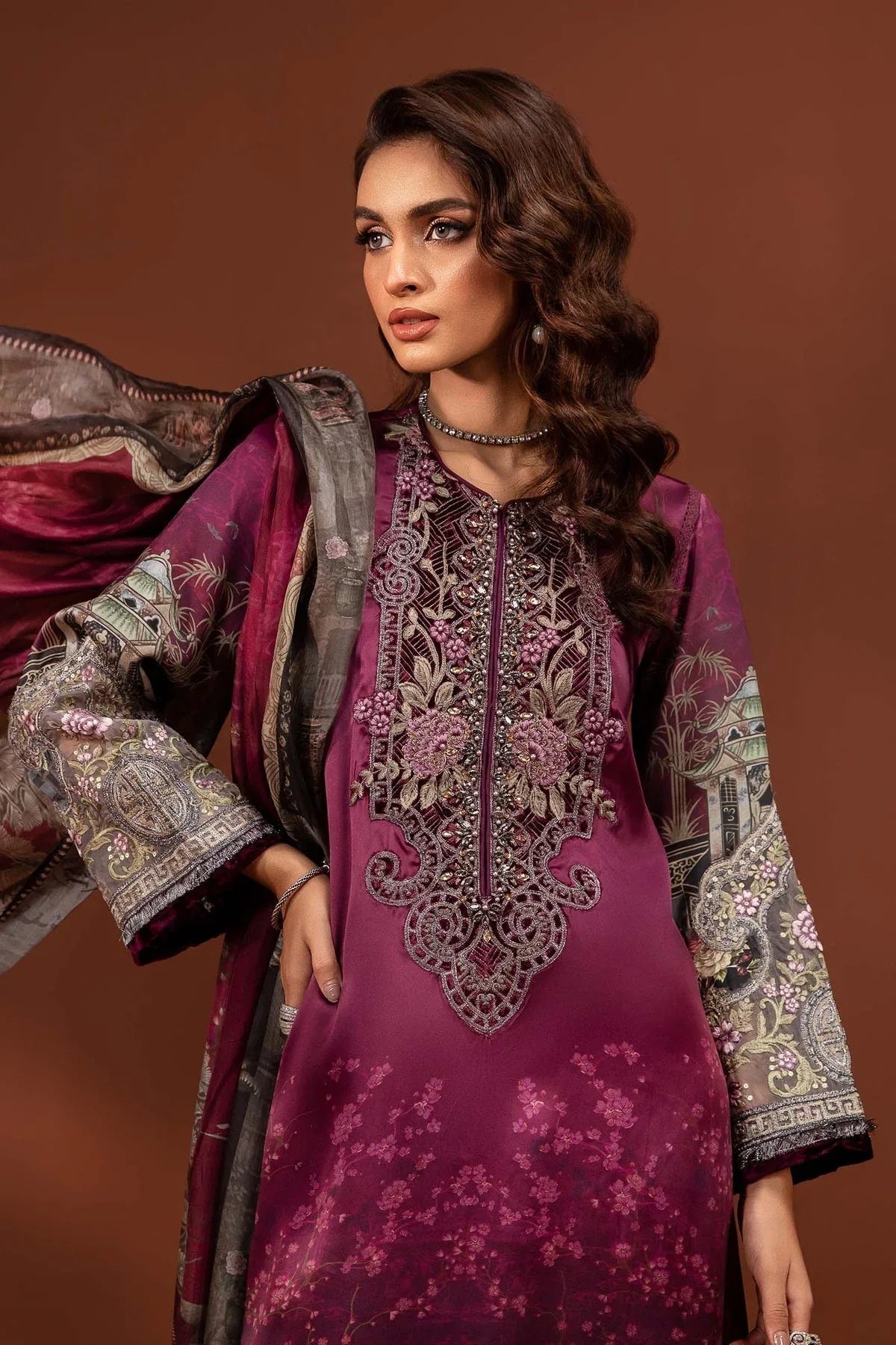 Maria B | Silk Collection 24 | MPS-PF24-04 - Aqsa Fabrics