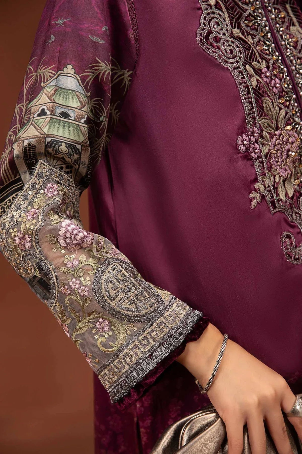 Maria B | Silk Collection 24 | MPS-PF24-04 - Aqsa Fabrics
