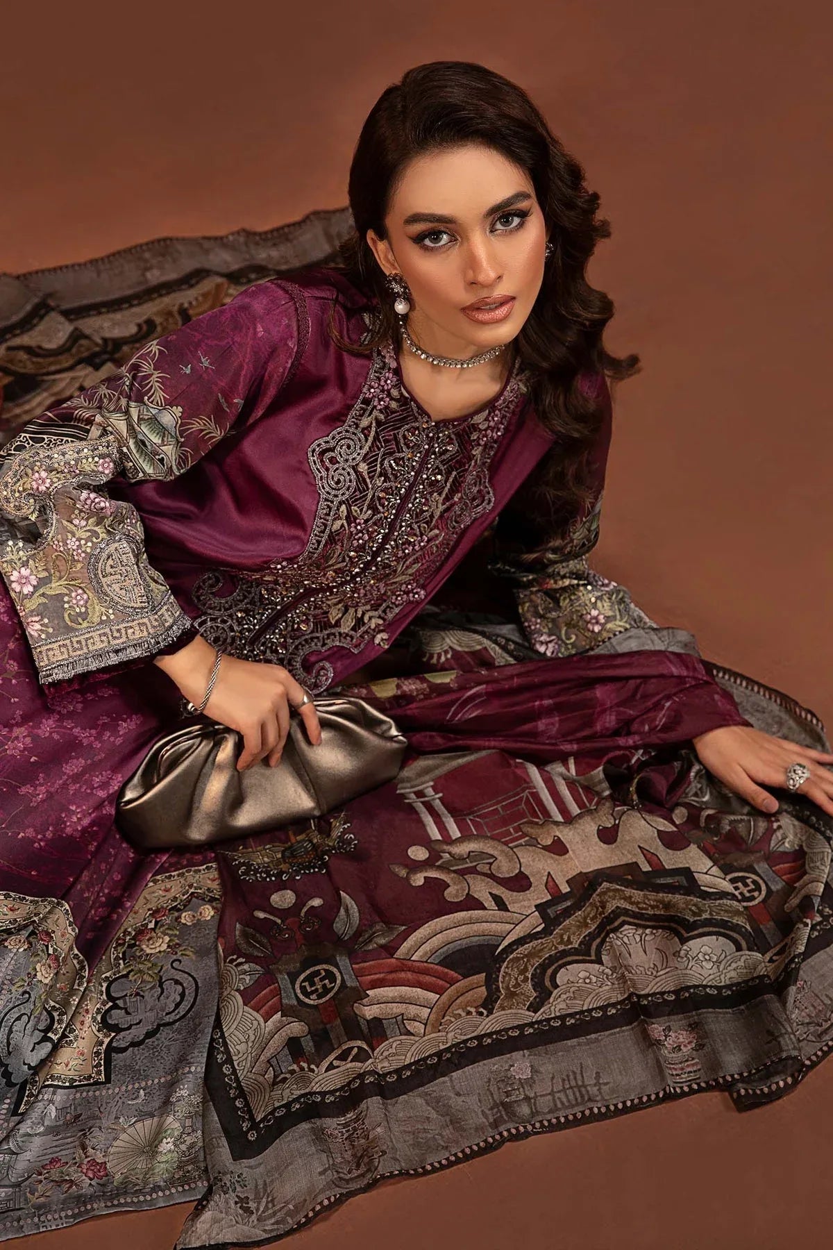 Maria B | Silk Collection 24 | MPS-PF24-04 - Aqsa Fabrics