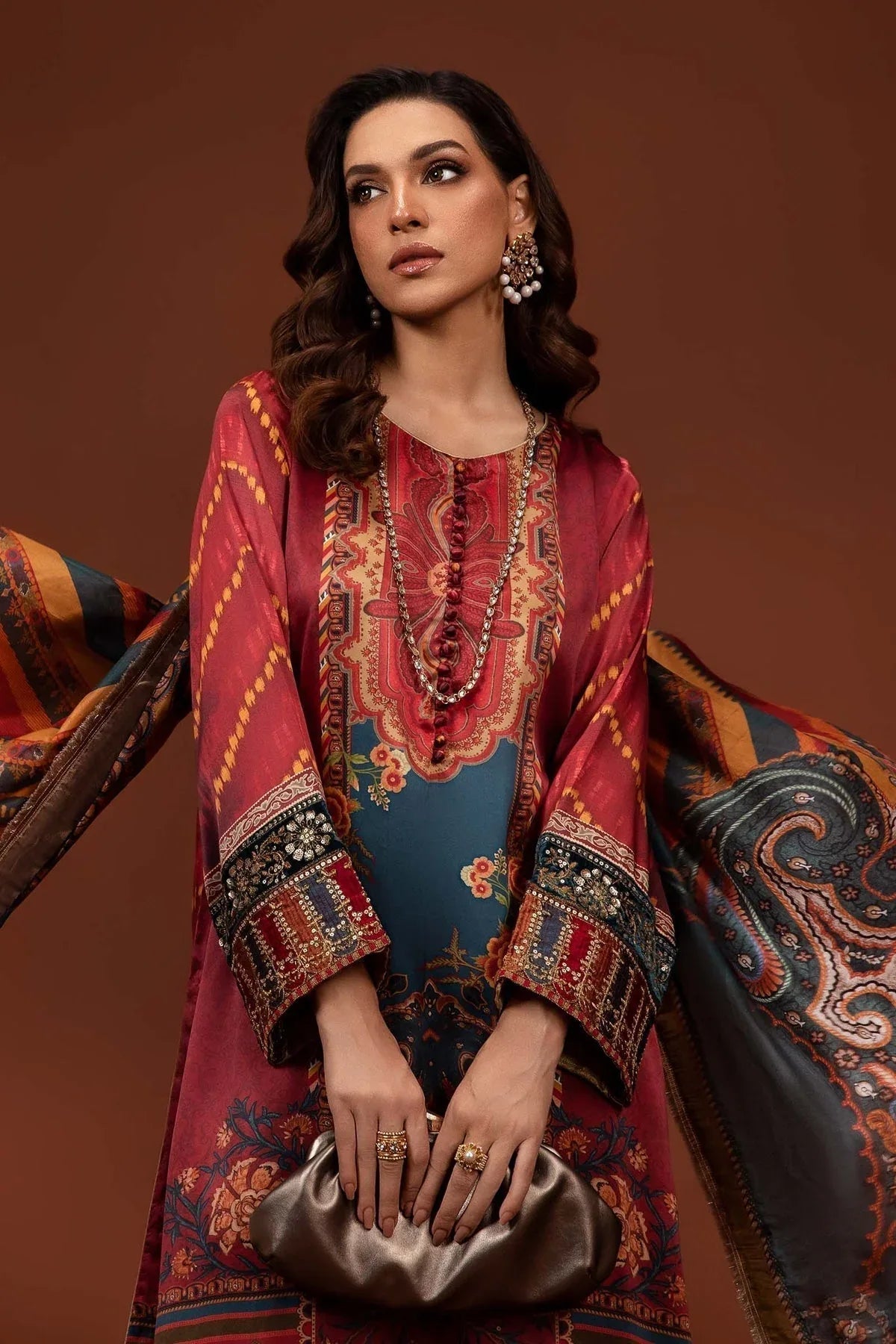 Maria B | Silk Collection 24 | MPS-PF24-08 - Aqsa Fabrics