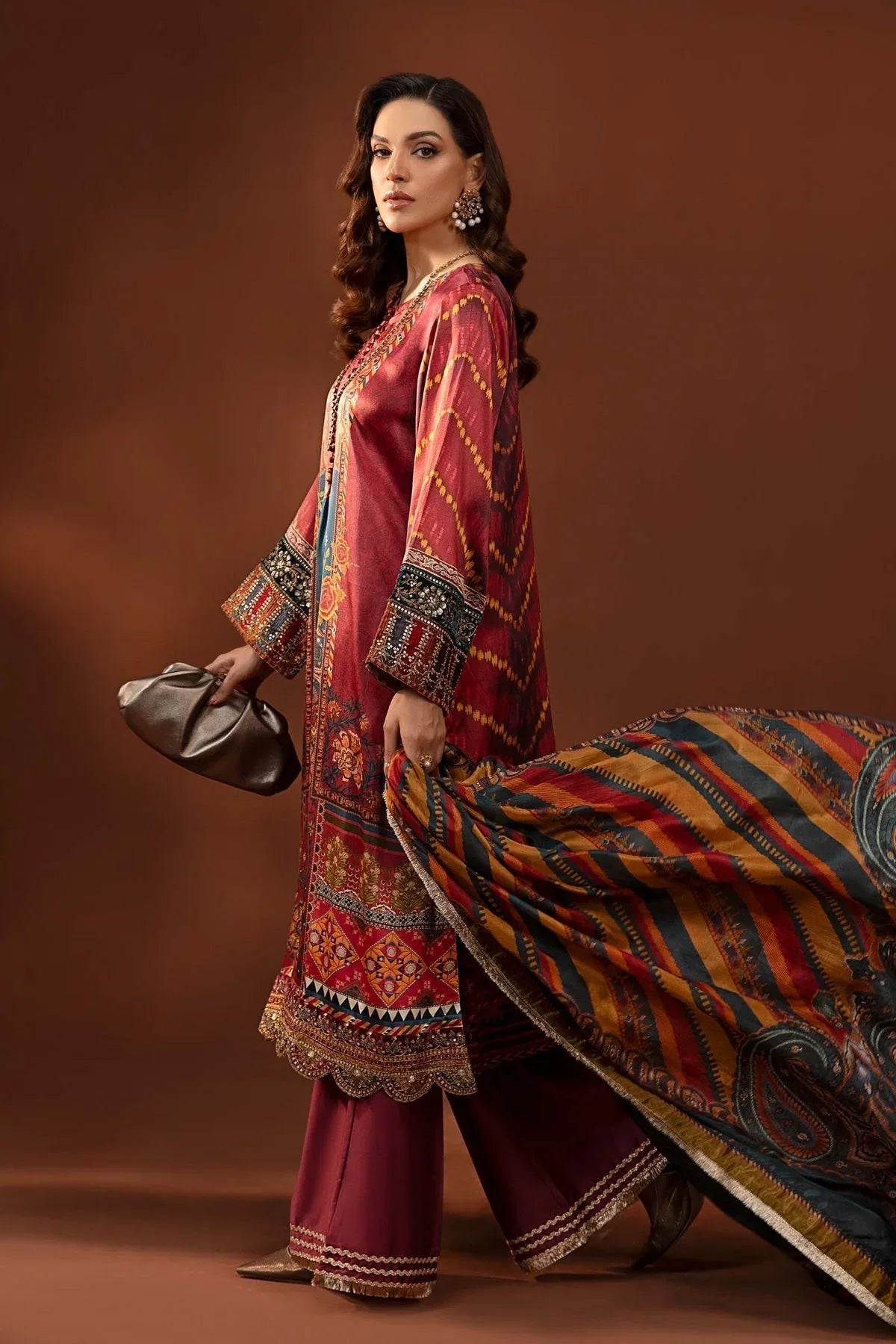 Maria B | Silk Collection 24 | MPS-PF24-08 - Aqsa Fabrics