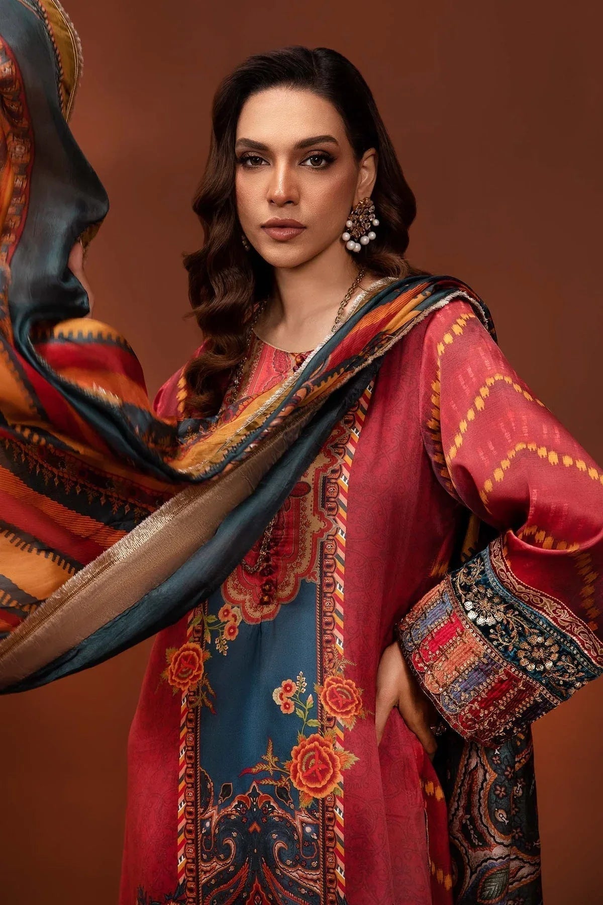 Maria B | Silk Collection 24 | MPS-PF24-08 - Aqsa Fabrics