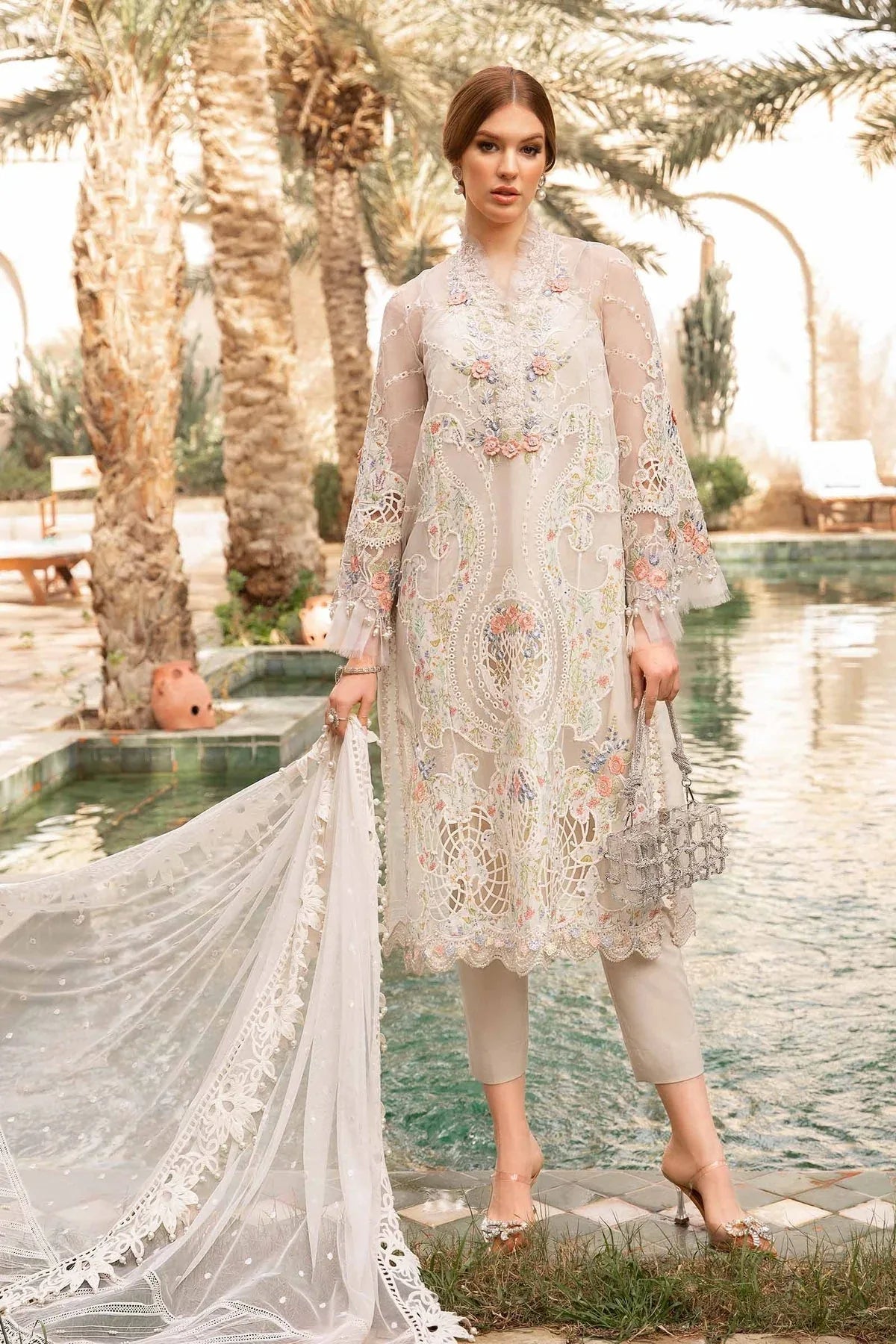 Maria B | Voyage a' Luxe Lawn | D-2405-A - Aqsa Fabrics