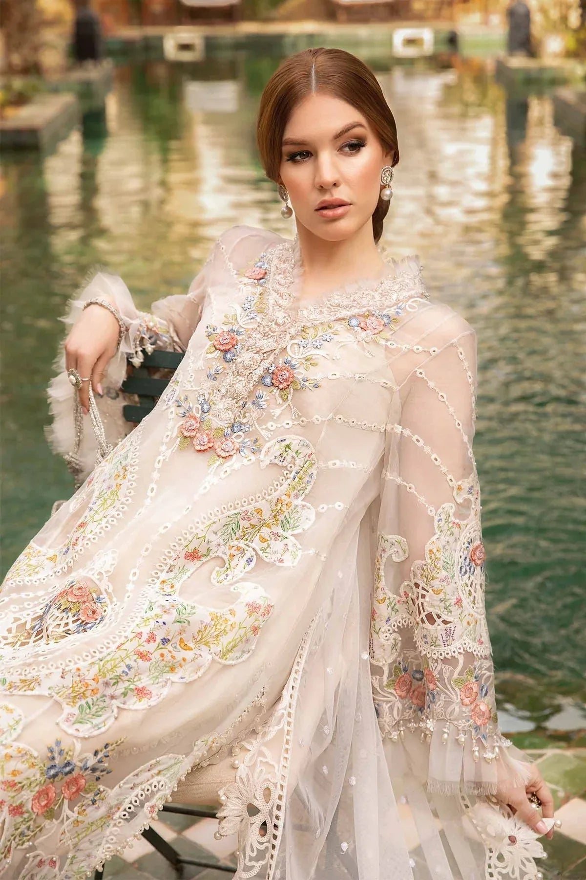 Maria B | Voyage a' Luxe Lawn | D-2405-A - Aqsa Fabrics