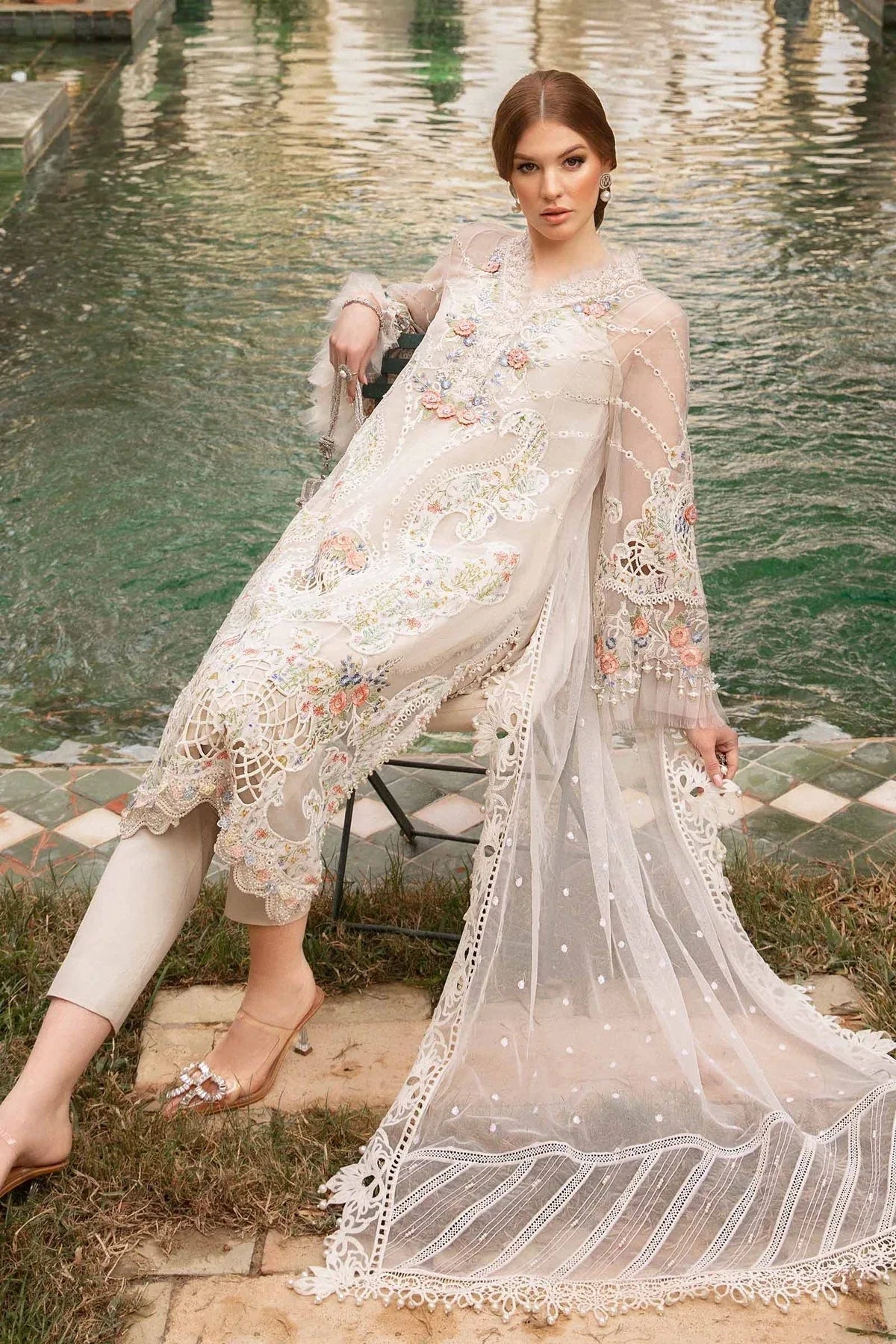 Maria B | Voyage a' Luxe Lawn | D-2405-A - Aqsa Fabrics