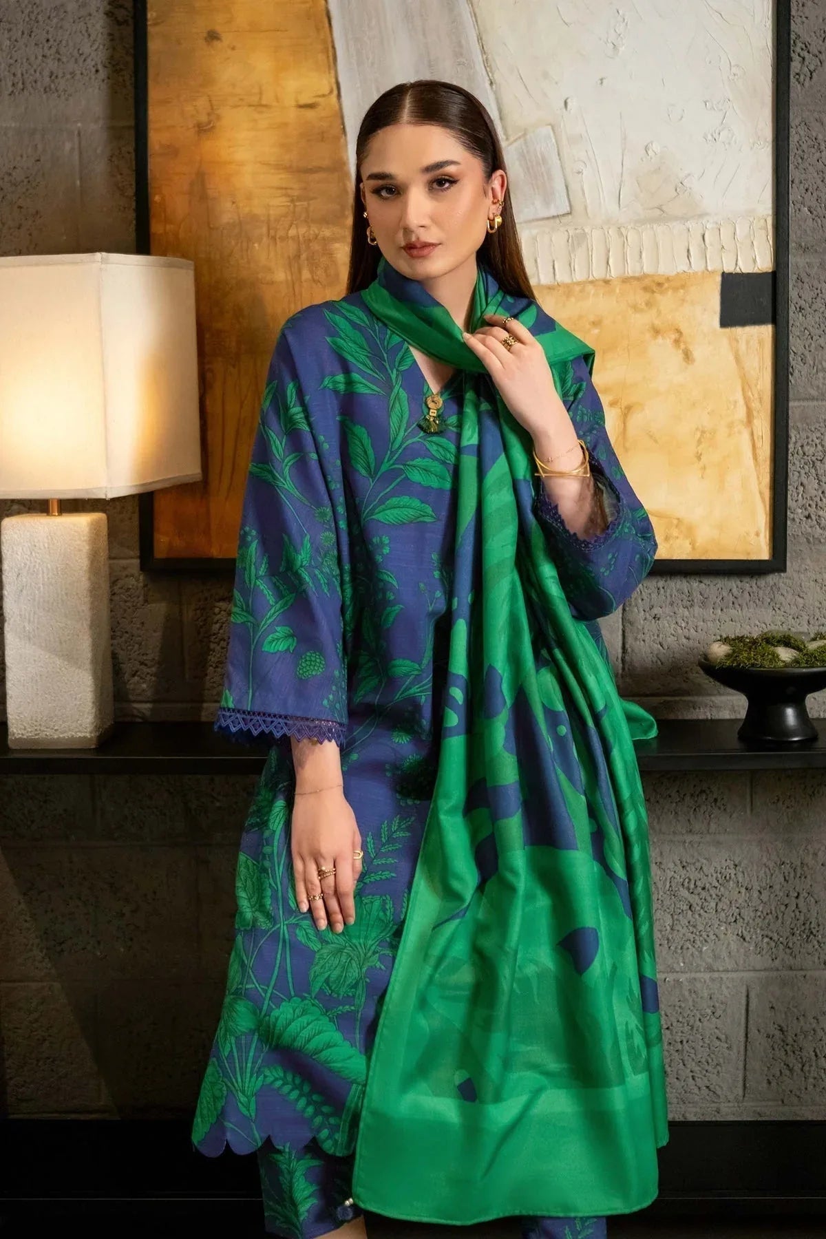 Maria B | Winter Basics 2024 |  501-B - Aqsa Fabrics