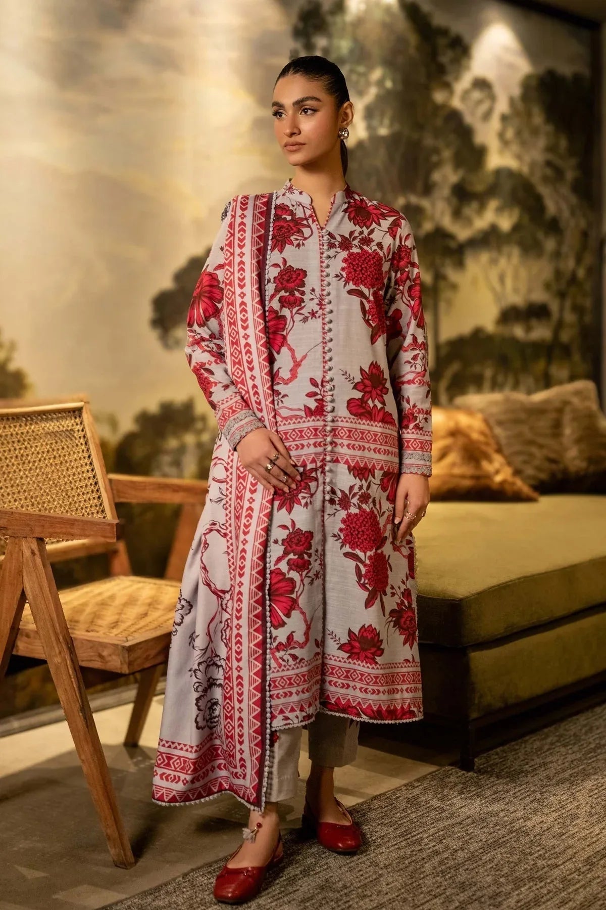 Maria B | Winter Basics 2024 |   503-A - Aqsa Fabrics