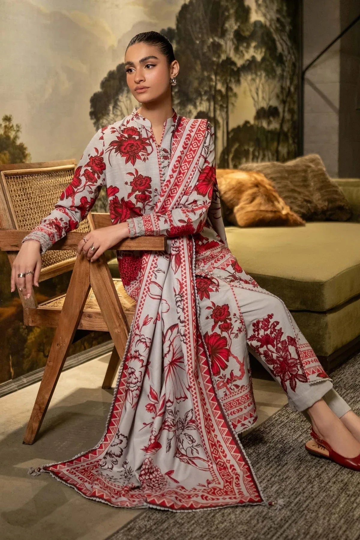 Maria B | Winter Basics 2024 |   503-A - Aqsa Fabrics