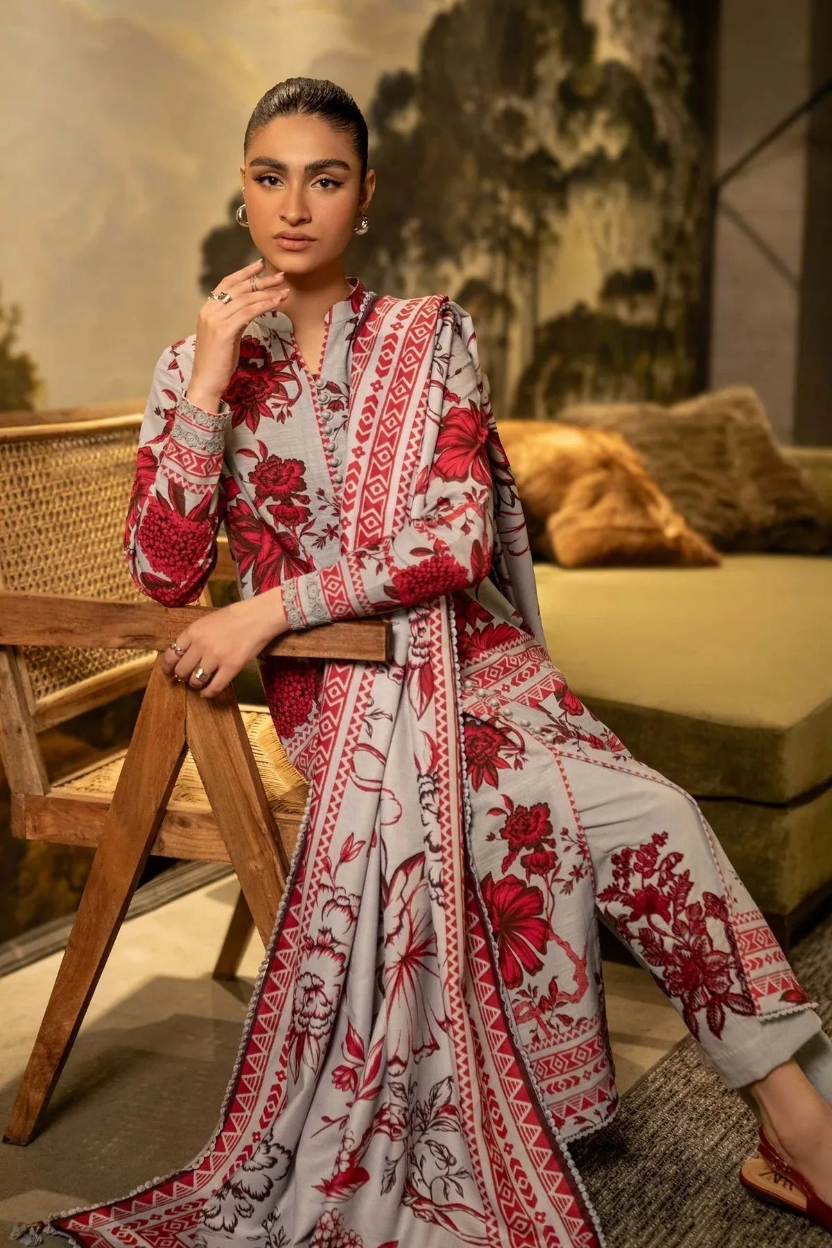 Maria B | Winter Basics 2024 |   503-A - Aqsa Fabrics
