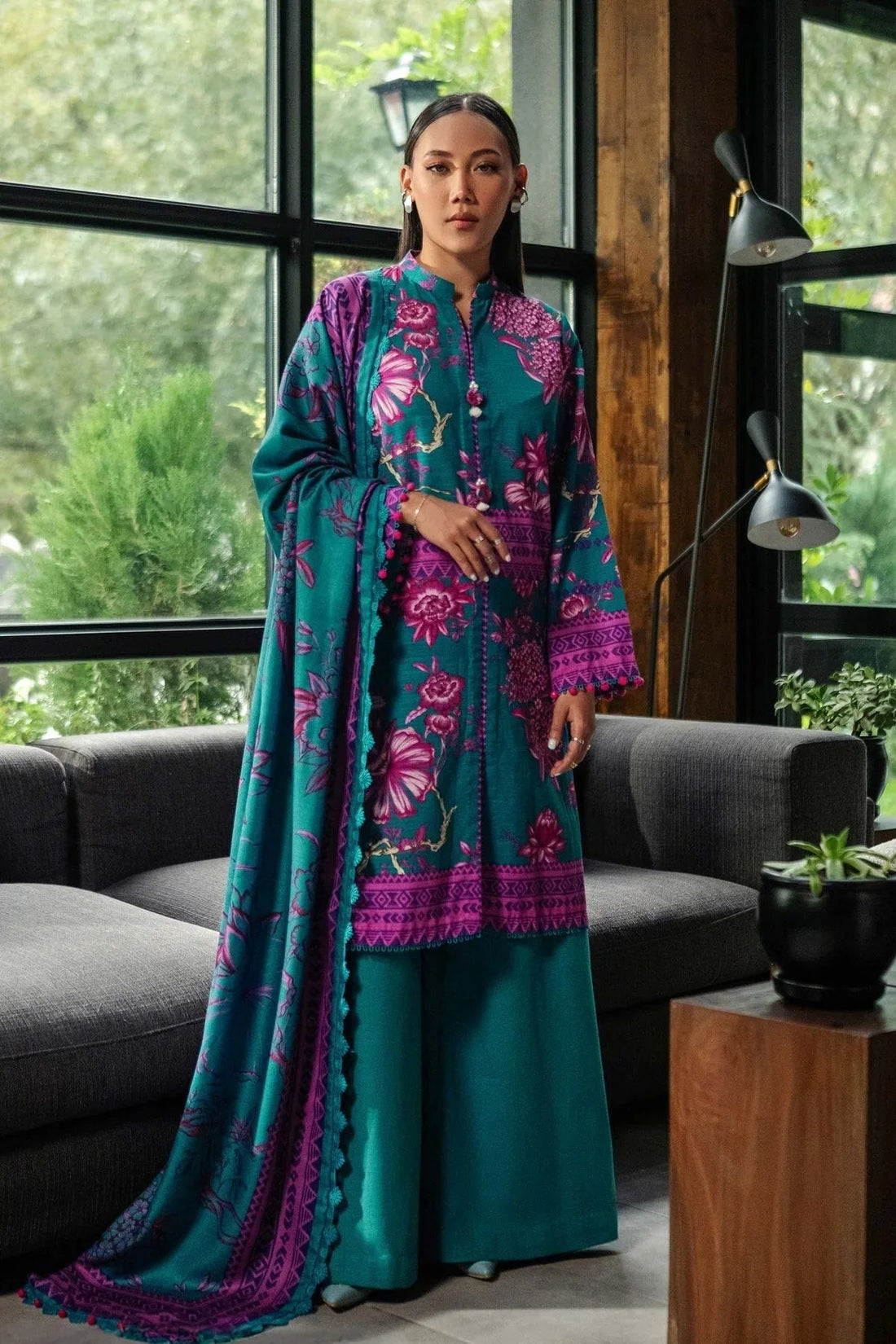 Maria B | Winter Basics 2024 |   503-B - Aqsa Fabrics