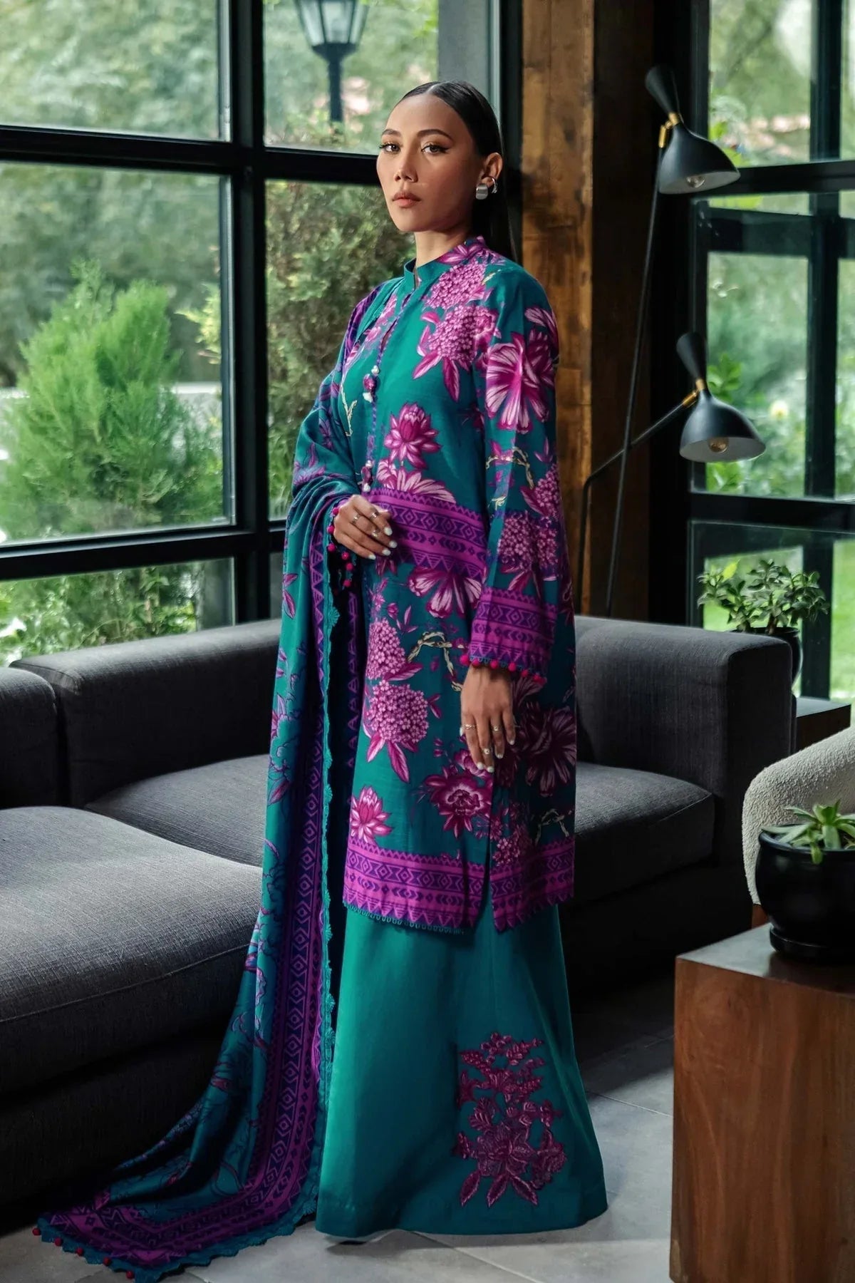 Maria B | Winter Basics 2024 |   503-B - Aqsa Fabrics