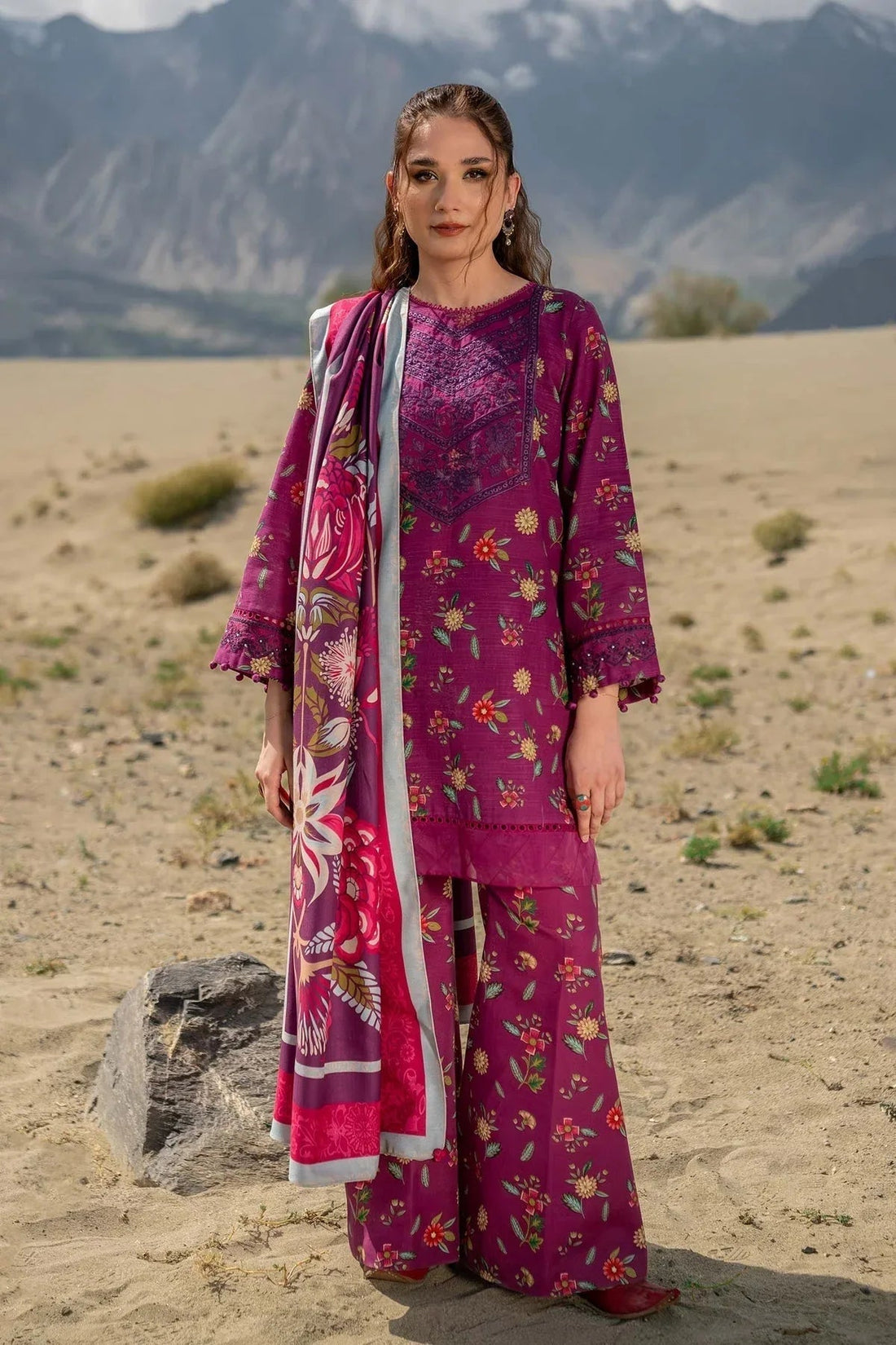 Maria B | Winter Basics 2024 |   505-A - Aqsa Fabrics