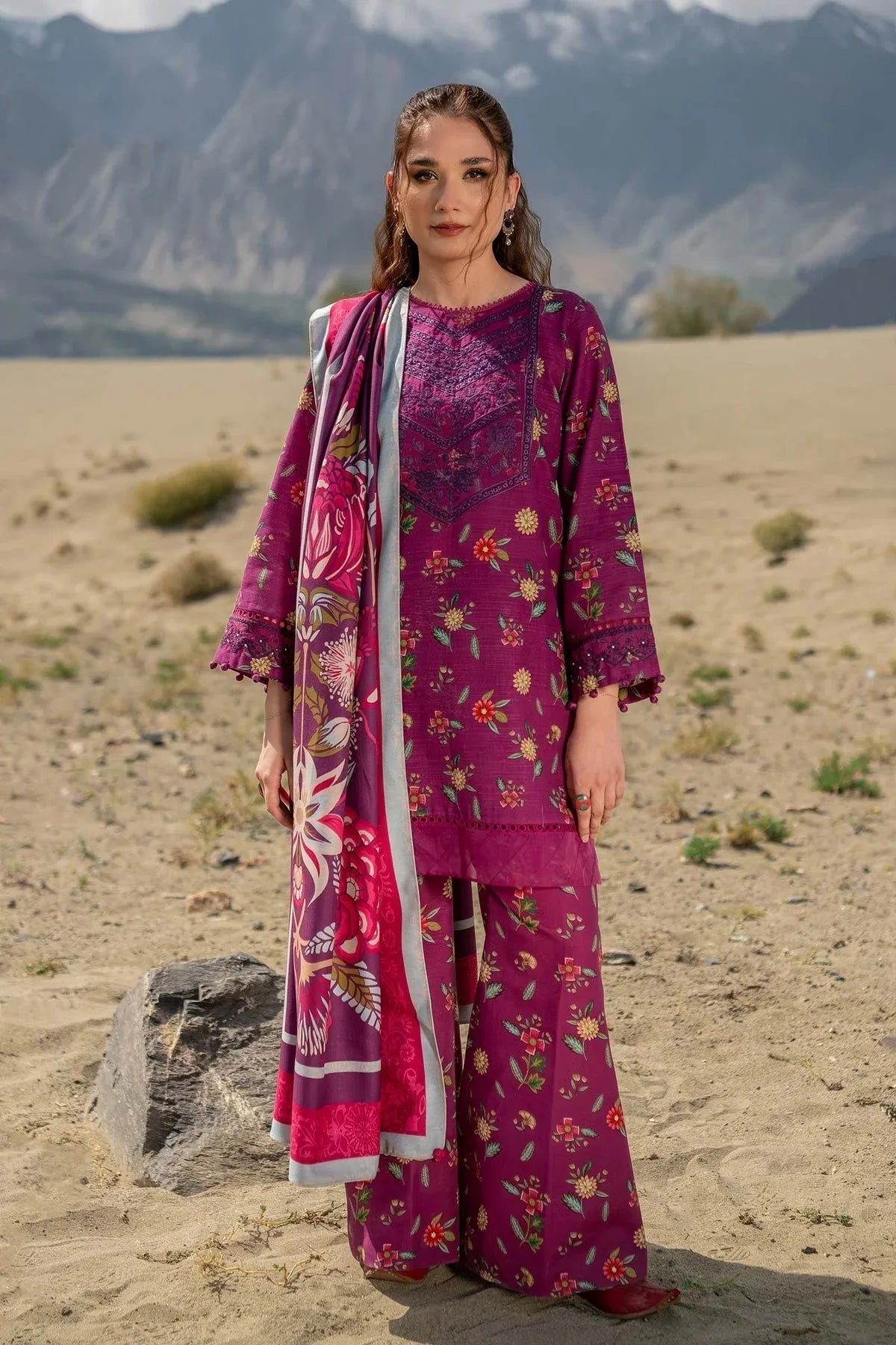 Maria B | Winter Basics 2024 |   505-A - Aqsa Fabrics