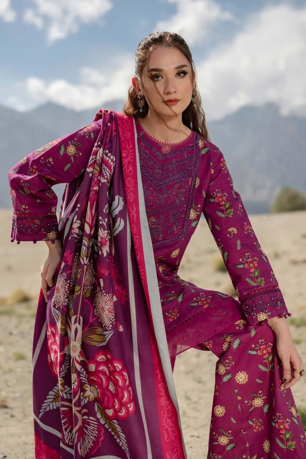 Maria B | Winter Basics 2024 |   505-A - Aqsa Fabrics