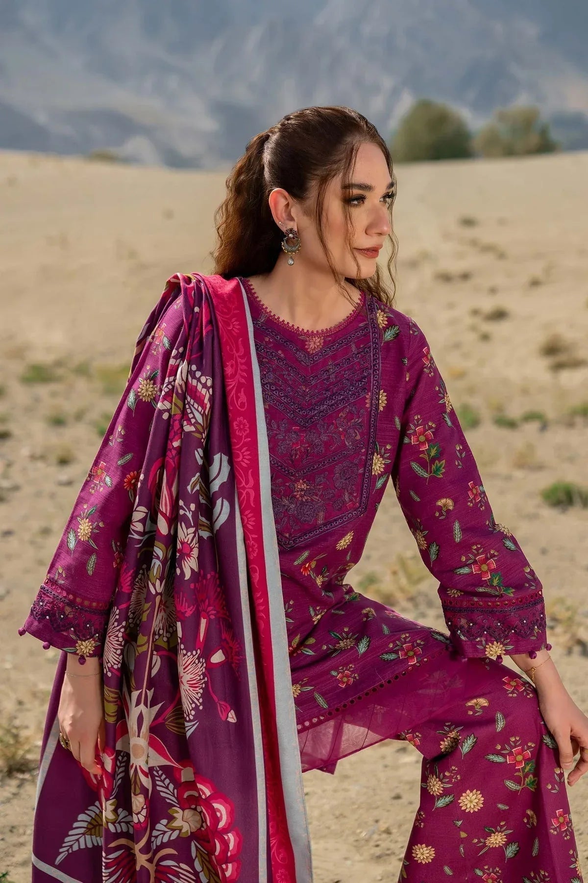 Maria B | Winter Basics 2024 |   505-A - Aqsa Fabrics