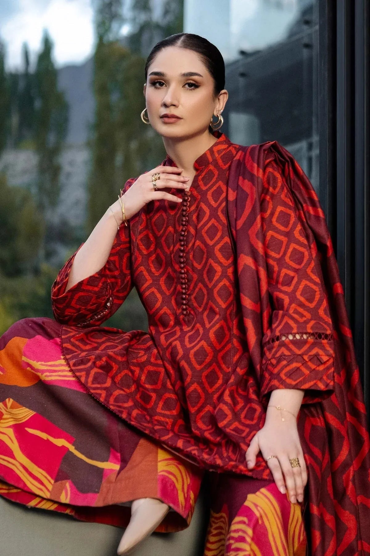 Maria B | Winter Basics 2024 |  506-B - Aqsa Fabrics
