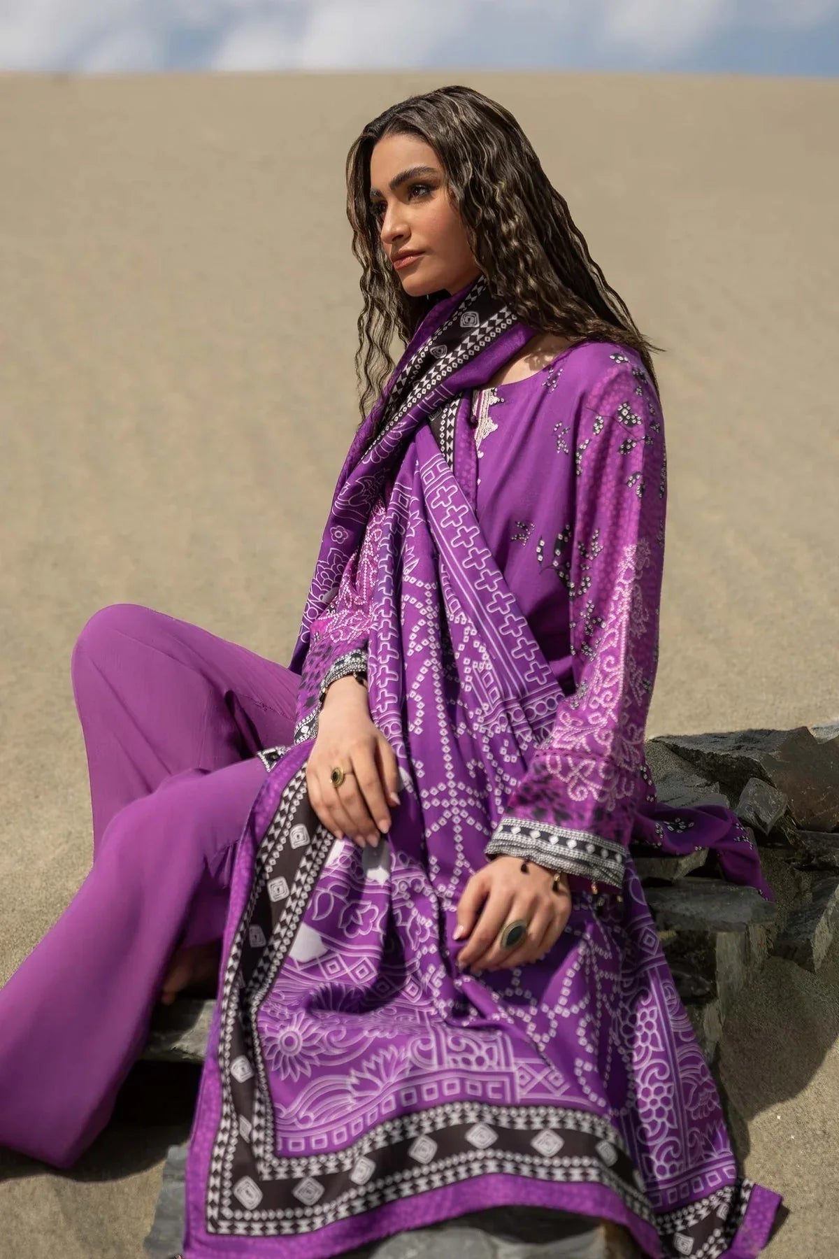 Maria B | Winter Basics 2024 |  507-B - Aqsa Fabrics