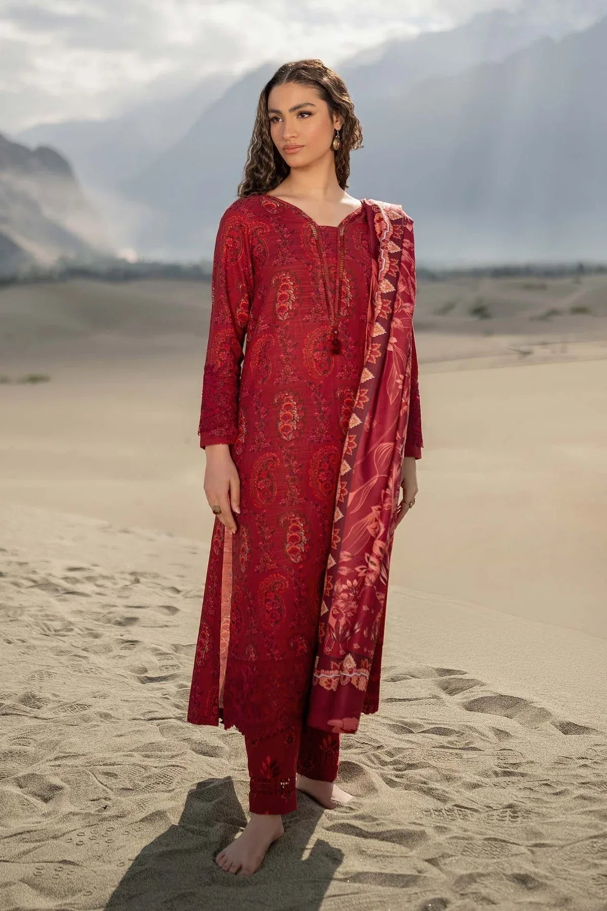 Maria B | Winter Basics 2024 |  508-B - Aqsa Fabrics