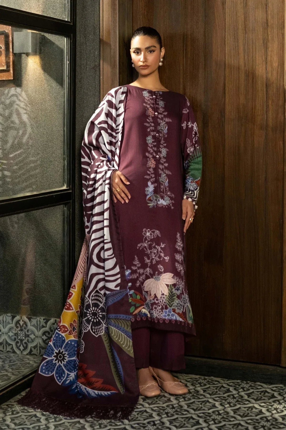 Maria B | Winter Basics 2024 |   512-A - Aqsa Fabrics