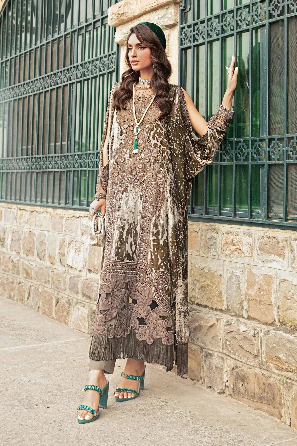 Maria B | Winter Luxe 24 | DL-1201 - Aqsa Fabrics