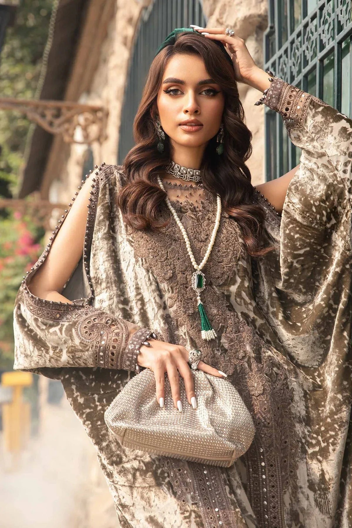 Maria B | Winter Luxe 24 | DL-1201 - Aqsa Fabrics