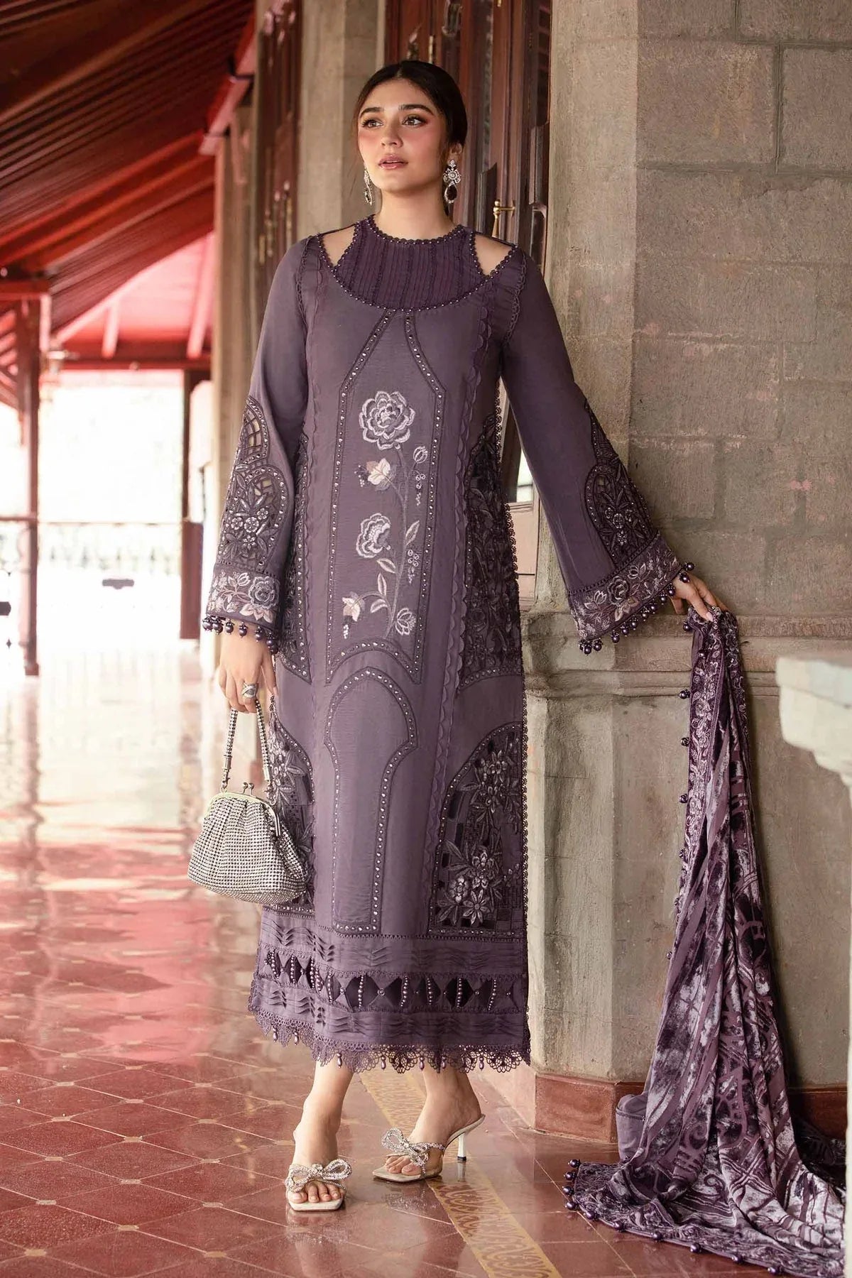 Maria B | Winter Luxe 24 | DL-1202 - Aqsa Fabrics