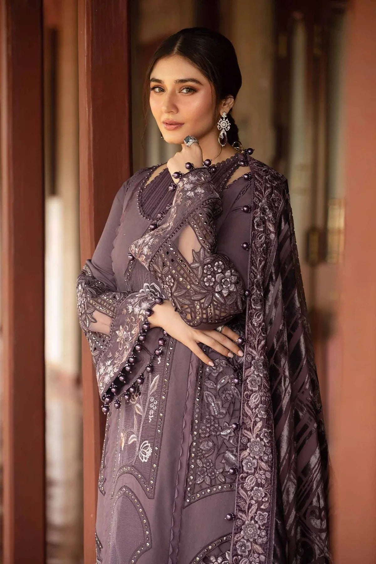 Maria B | Winter Luxe 24 | DL-1202 - Aqsa Fabrics