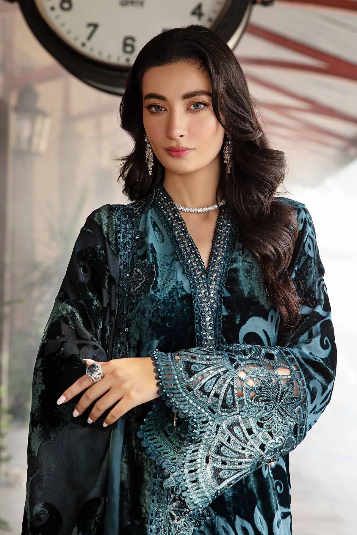 Maria B | Winter Luxe 24 | DL-1203 - Aqsa Fabrics