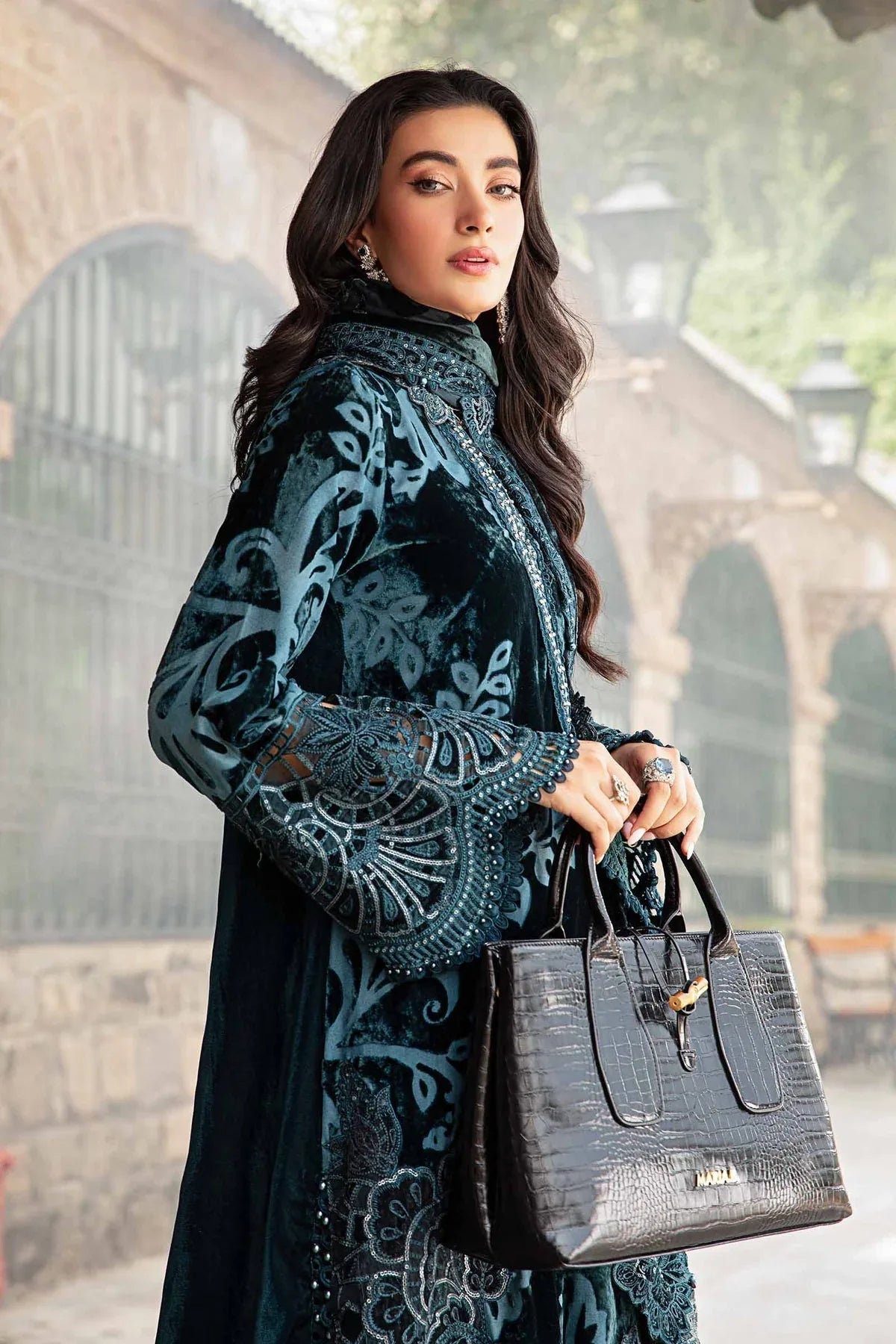 Maria B | Winter Luxe 24 | DL-1203 - Aqsa Fabrics