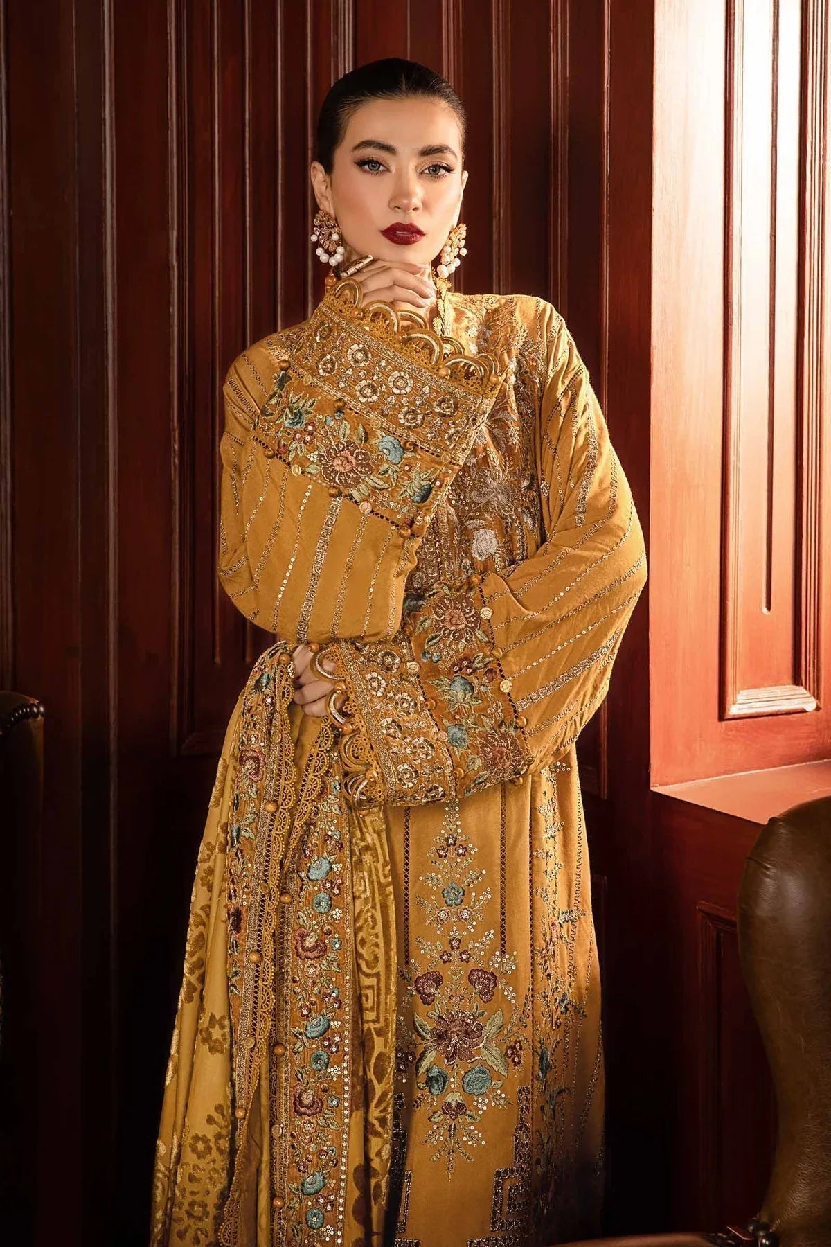 Maria B | Winter Luxe 24 | DL-1207 - Aqsa Fabrics