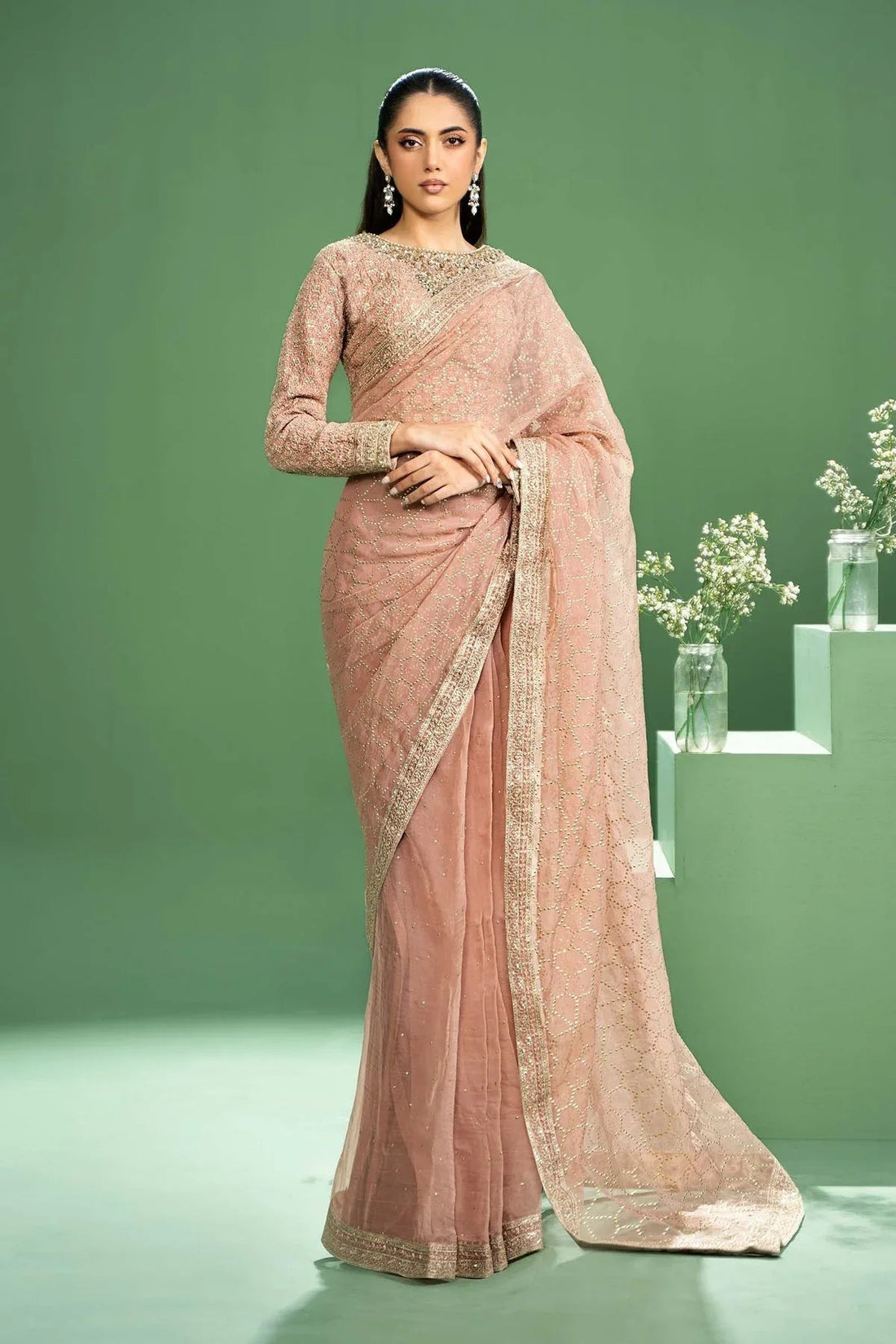 Maria b | Formal Wears | SF-W24-15 - Aqsa Fabrics