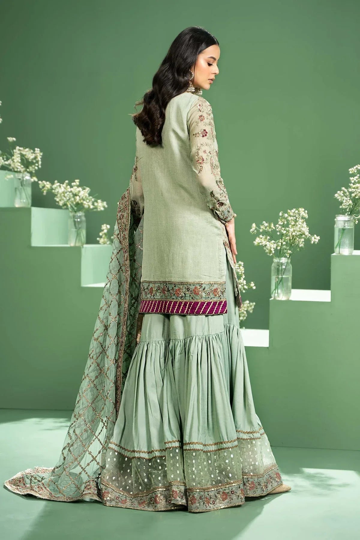 Maria b | Formal Wears | SF-W24-45 - Aqsa Fabrics