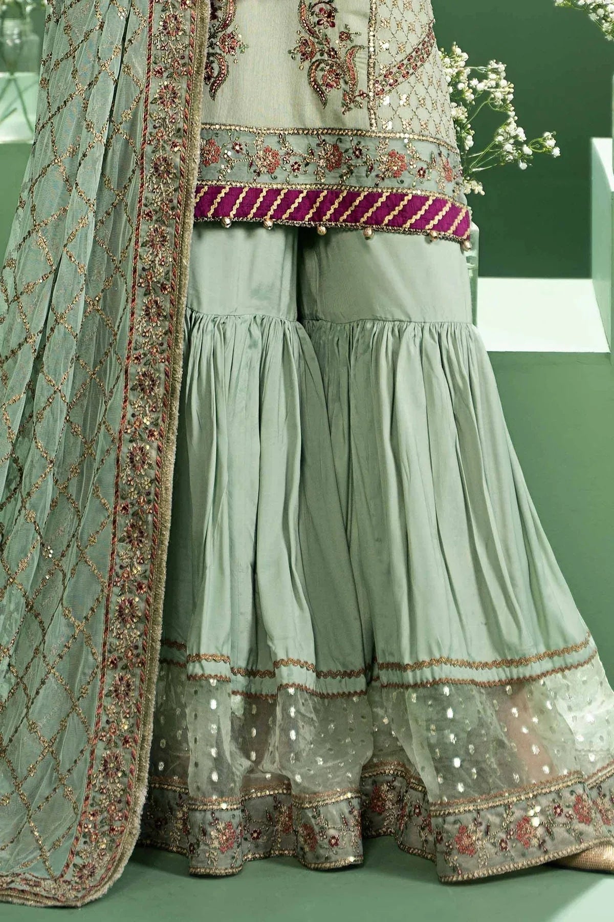 Maria b | Formal Wears | SF-W24-45 - Aqsa Fabrics