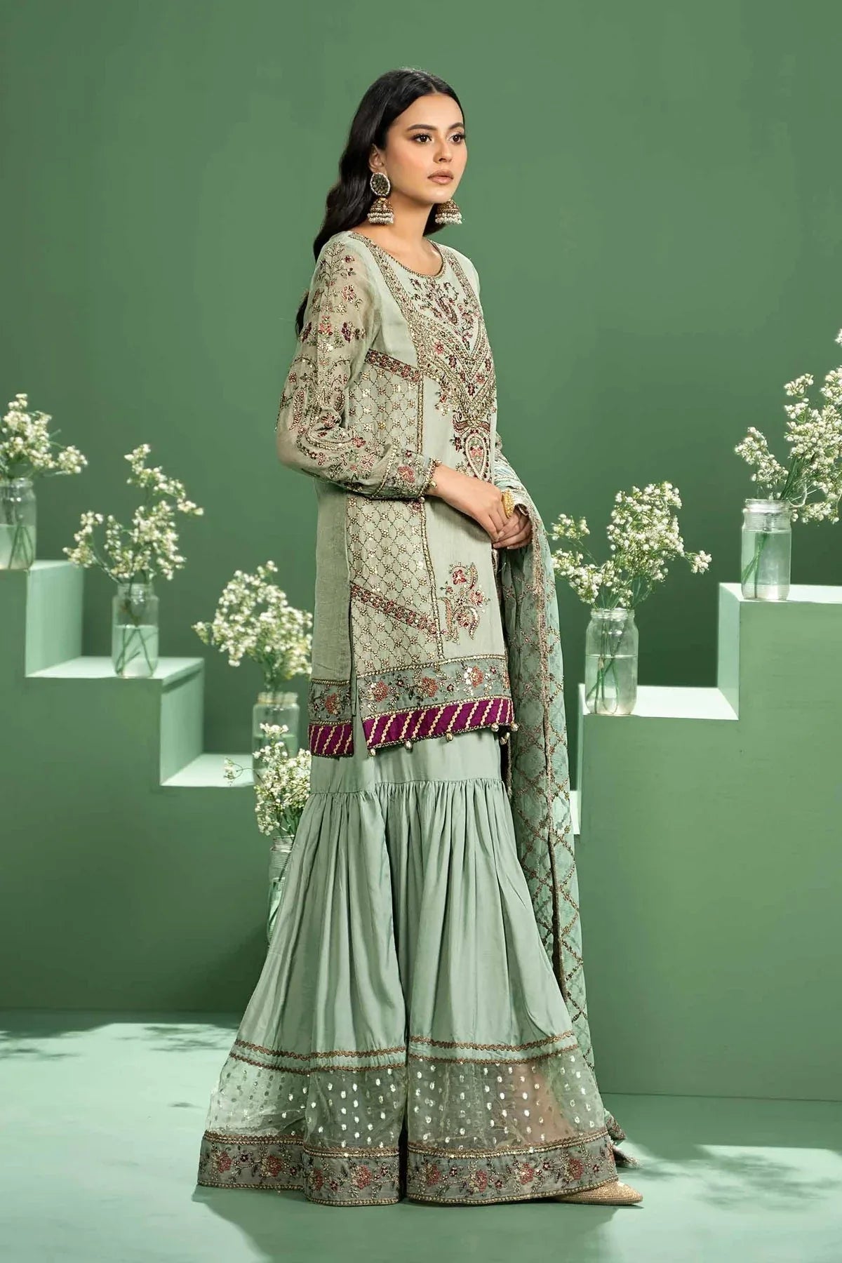 Maria b | Formal Wears | SF-W24-45 - Aqsa Fabrics