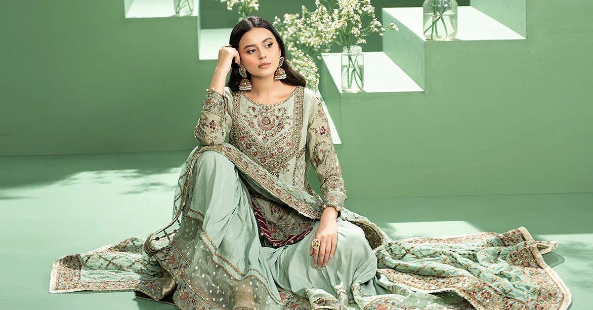 Maria b | Formal Wears | SF-W24-45 - Aqsa Fabrics