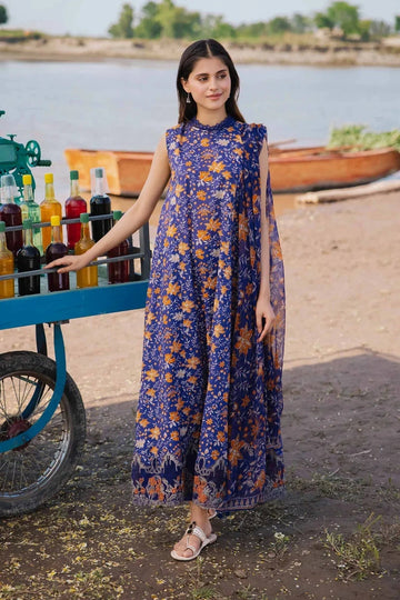 Maria b | M Basics Lawn | 409-B - Aqsa Fabrics