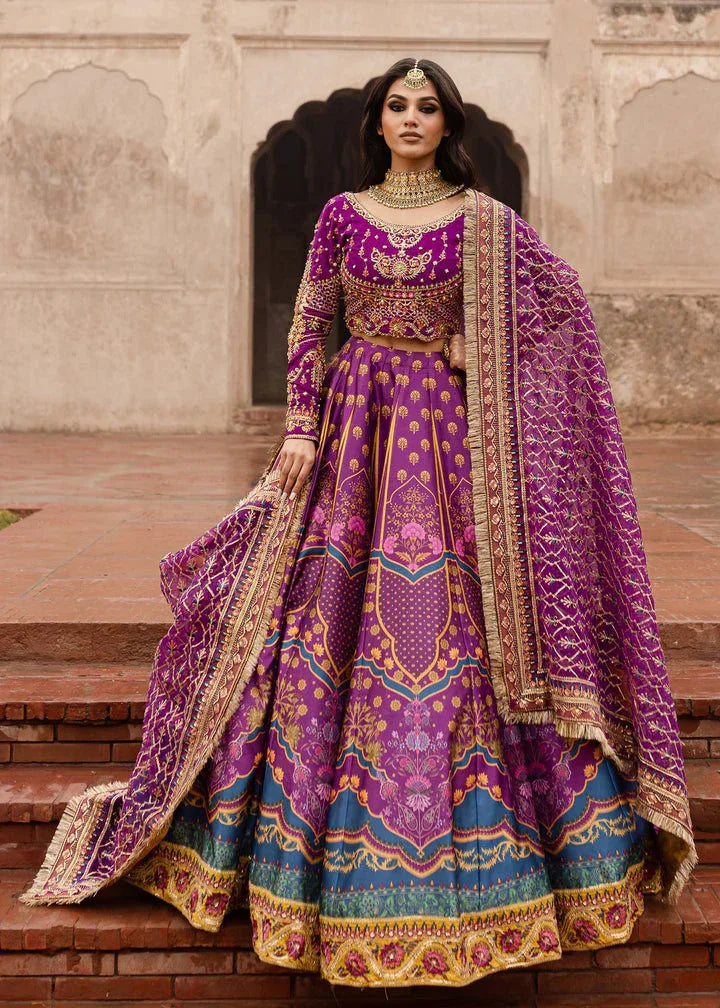 Maria Osama Khan | Khawabeedah Wedding Formals | Mehva - Aqsa Fabrics