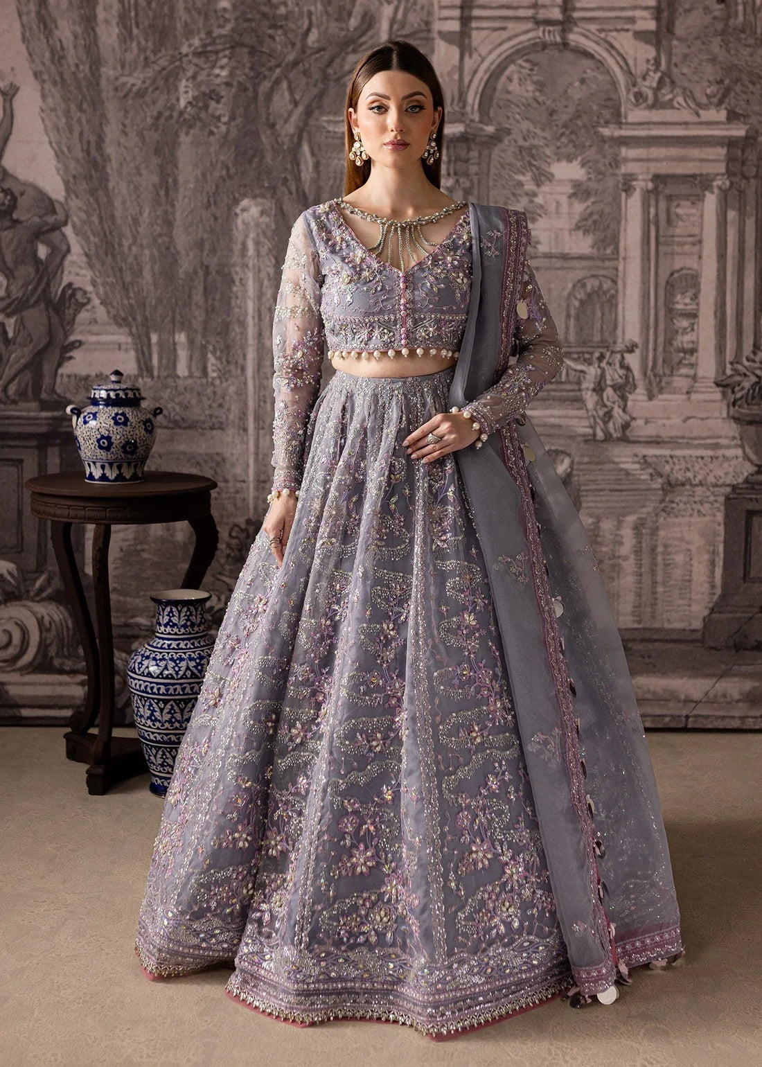Maria Osama Khan | Mystara Wedding Festive | Lyra - Aqsa Fabrics