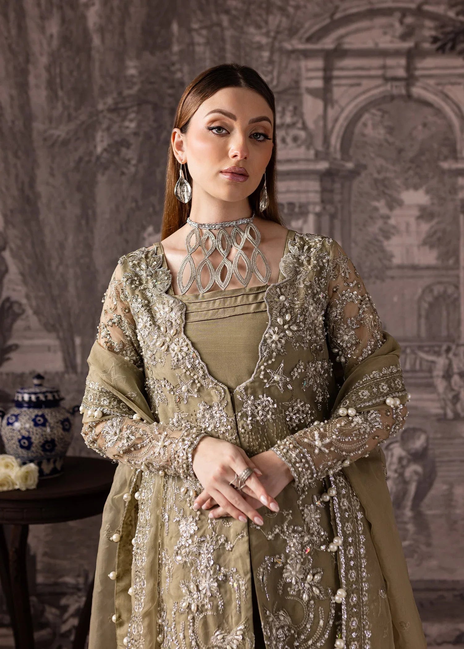 Maria Osama Khan | Mystara Wedding Festive | Oraya - Aqsa Fabrics