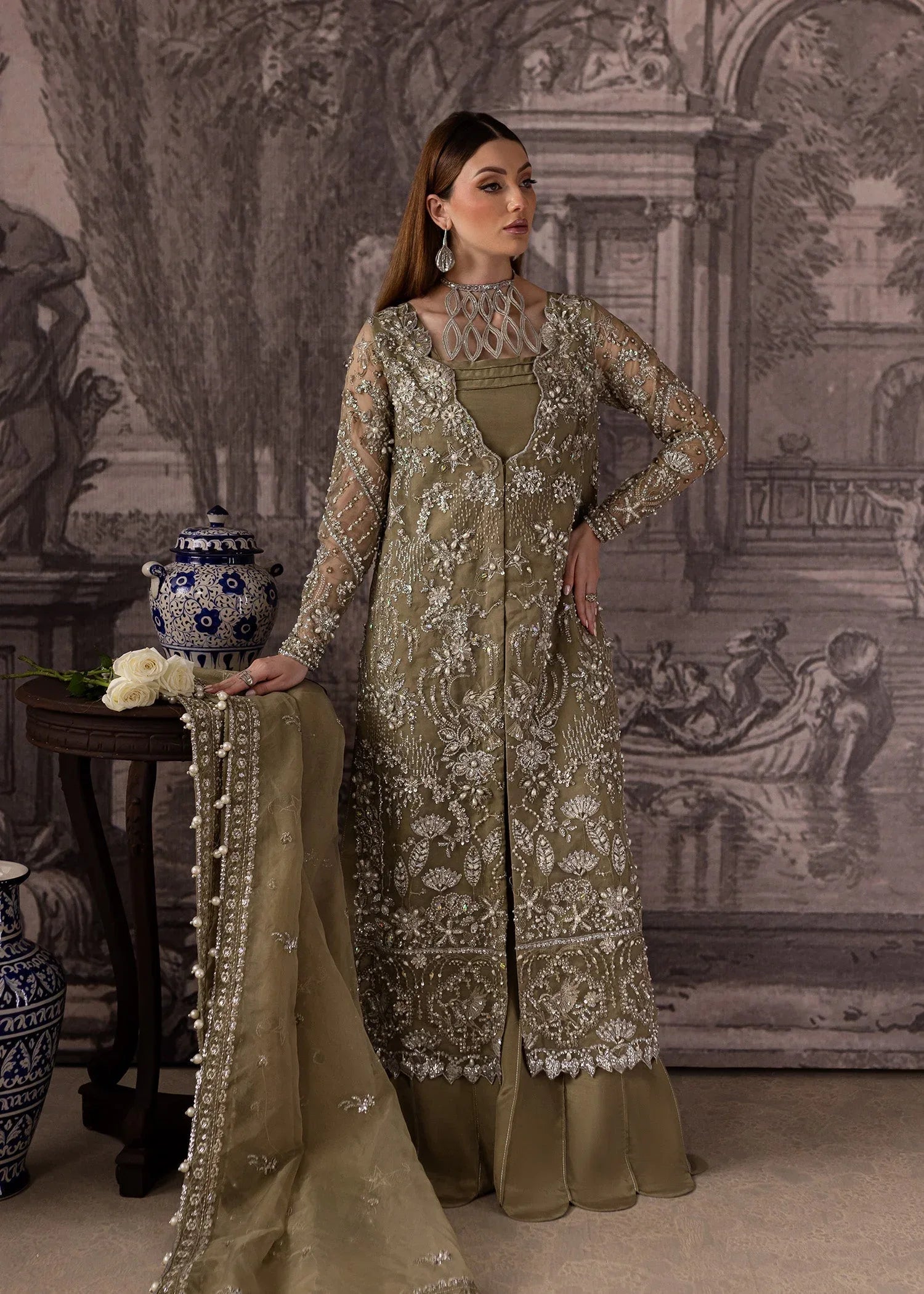 Maria Osama Khan | Mystara Wedding Festive | Oraya - Aqsa Fabrics